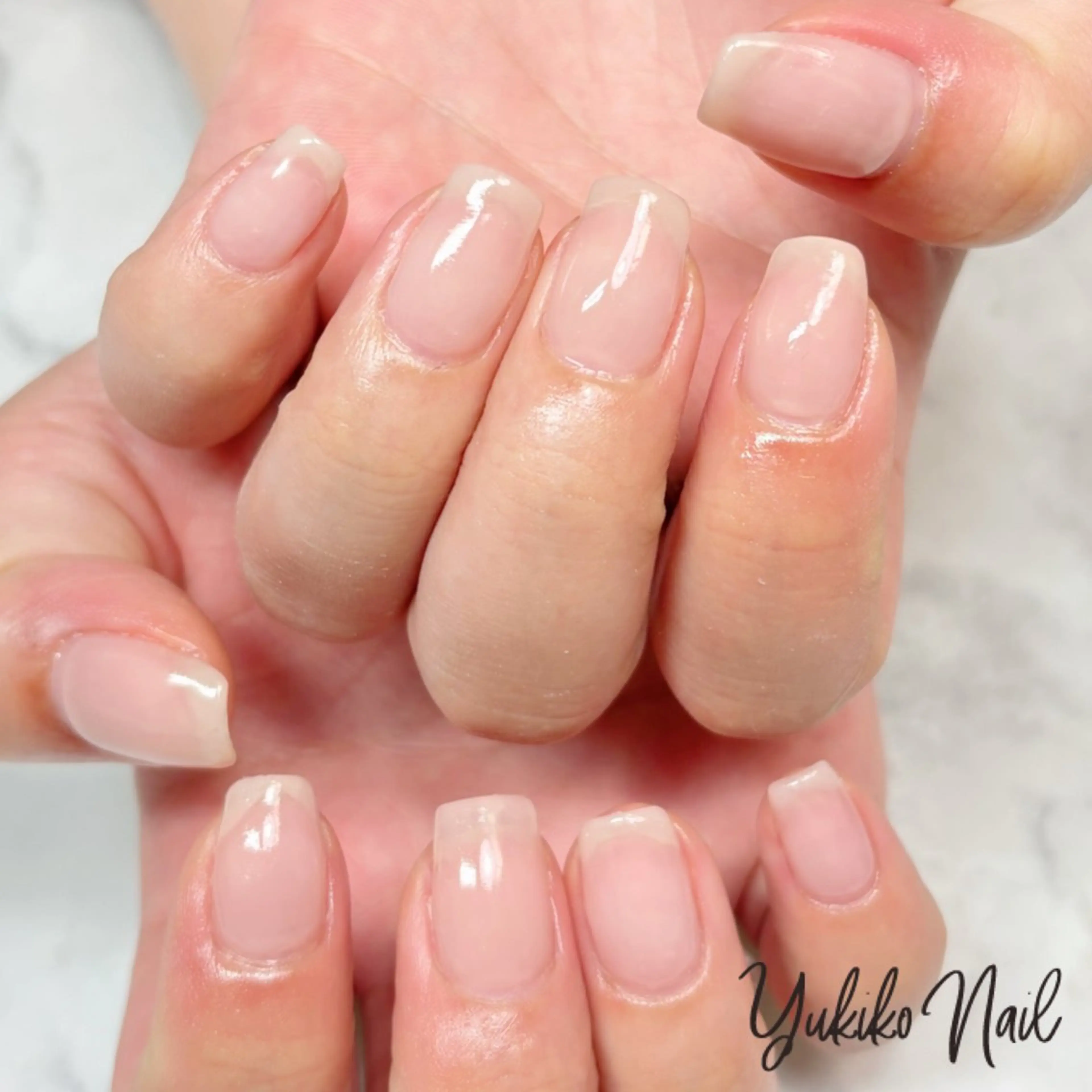 ネイル ワンカラーネイル シンプルネイル ハンドネイル ユキコ ネイルのネイルデザイン