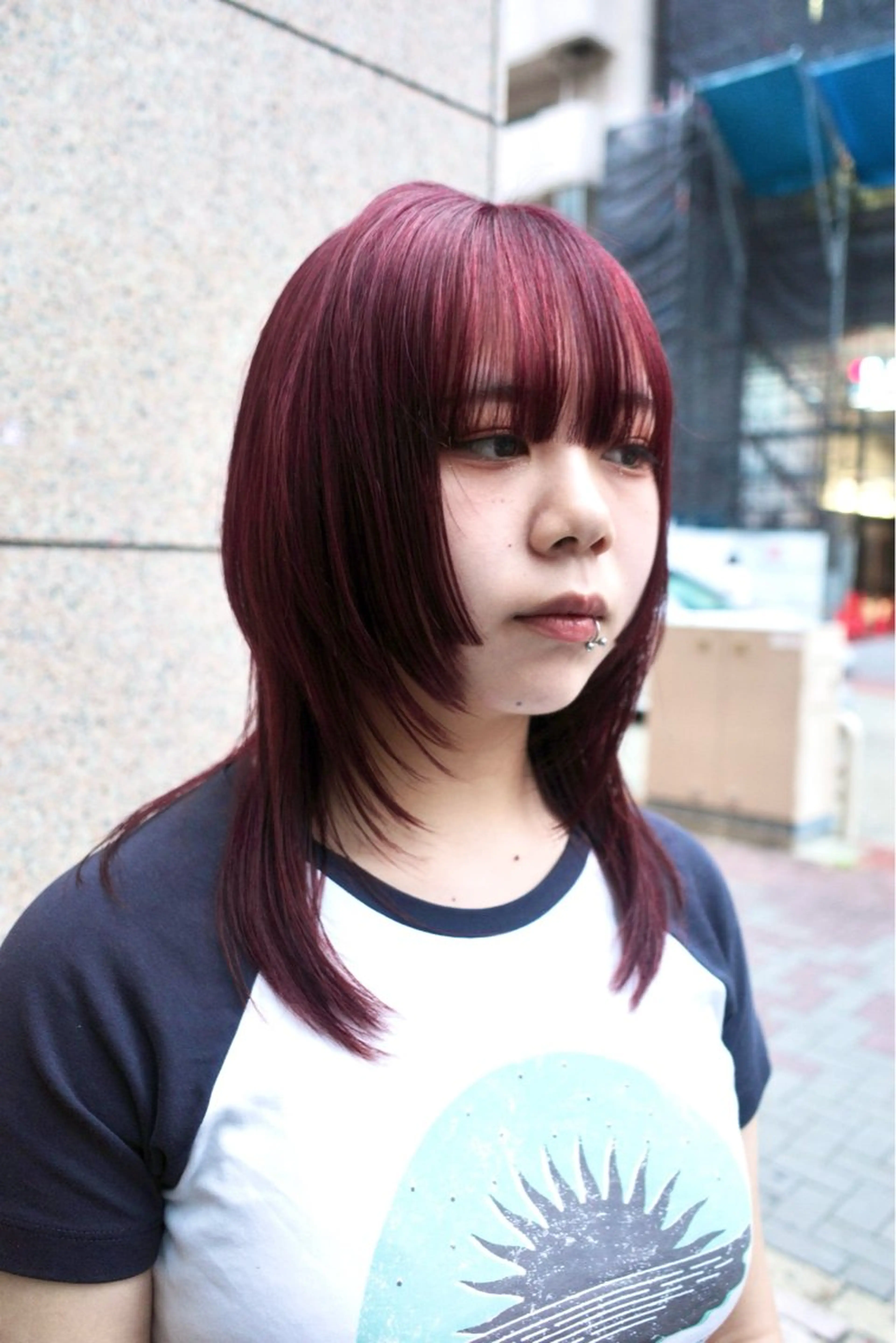 ミディアム 姫カット レイヤーカット ウルフ/レイヤー /suzuhaのヘアスタイル