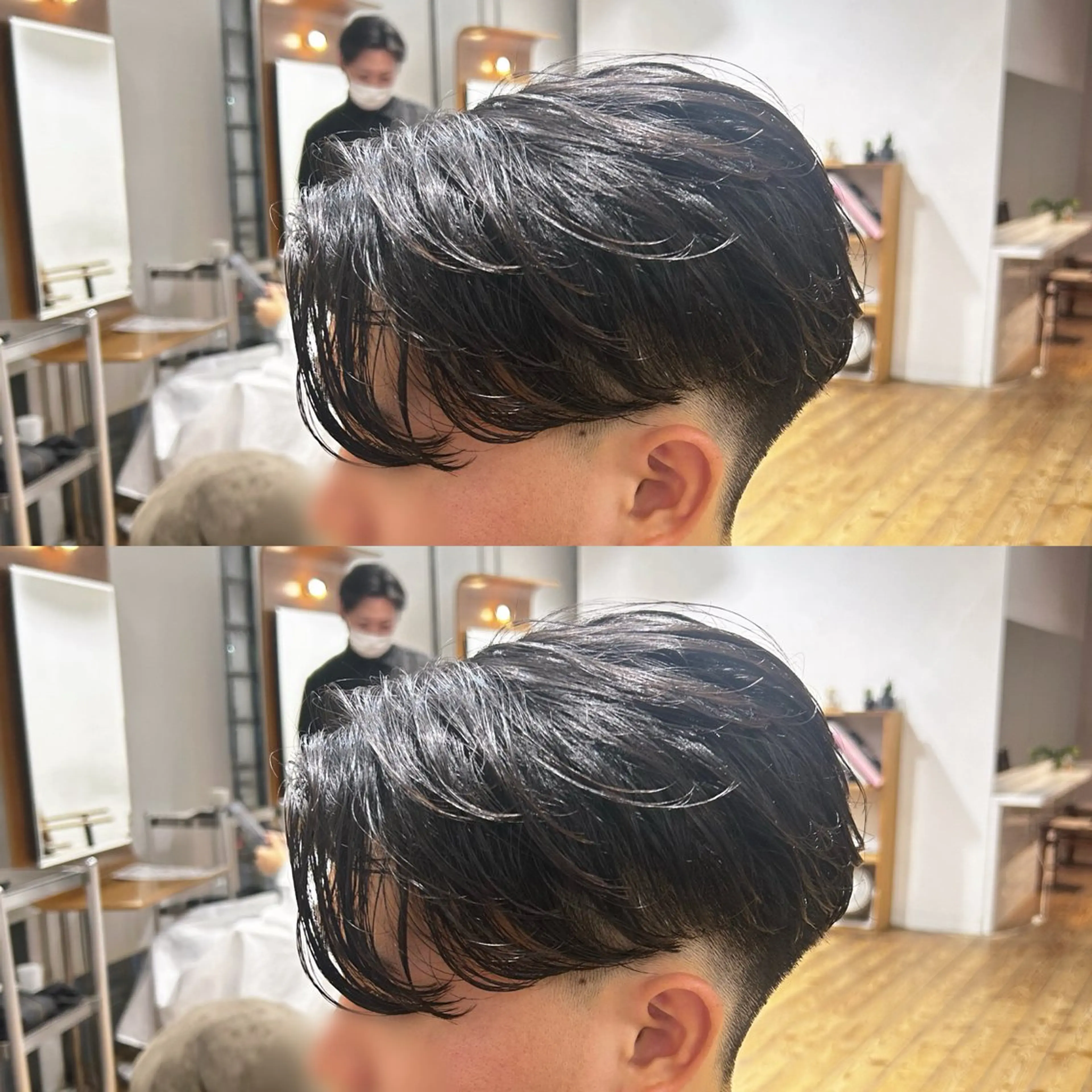 ショート メンズ センターパート フェードカット Koki/ メンズヘア特化のヘアスタイル