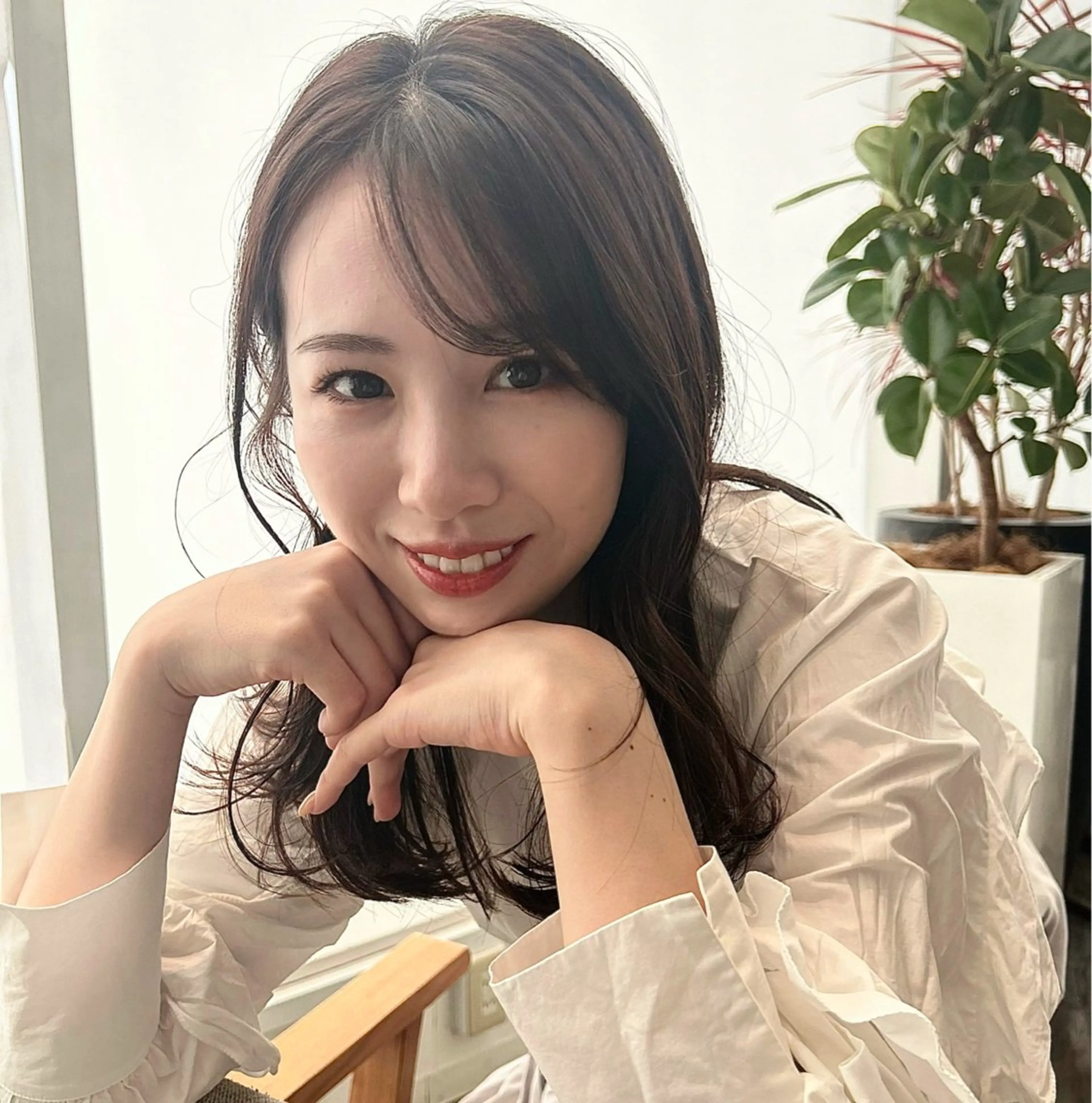 ミディアム カラー ブラウンカラー ktwo☆ ☆岡村さつきのヘアスタイル