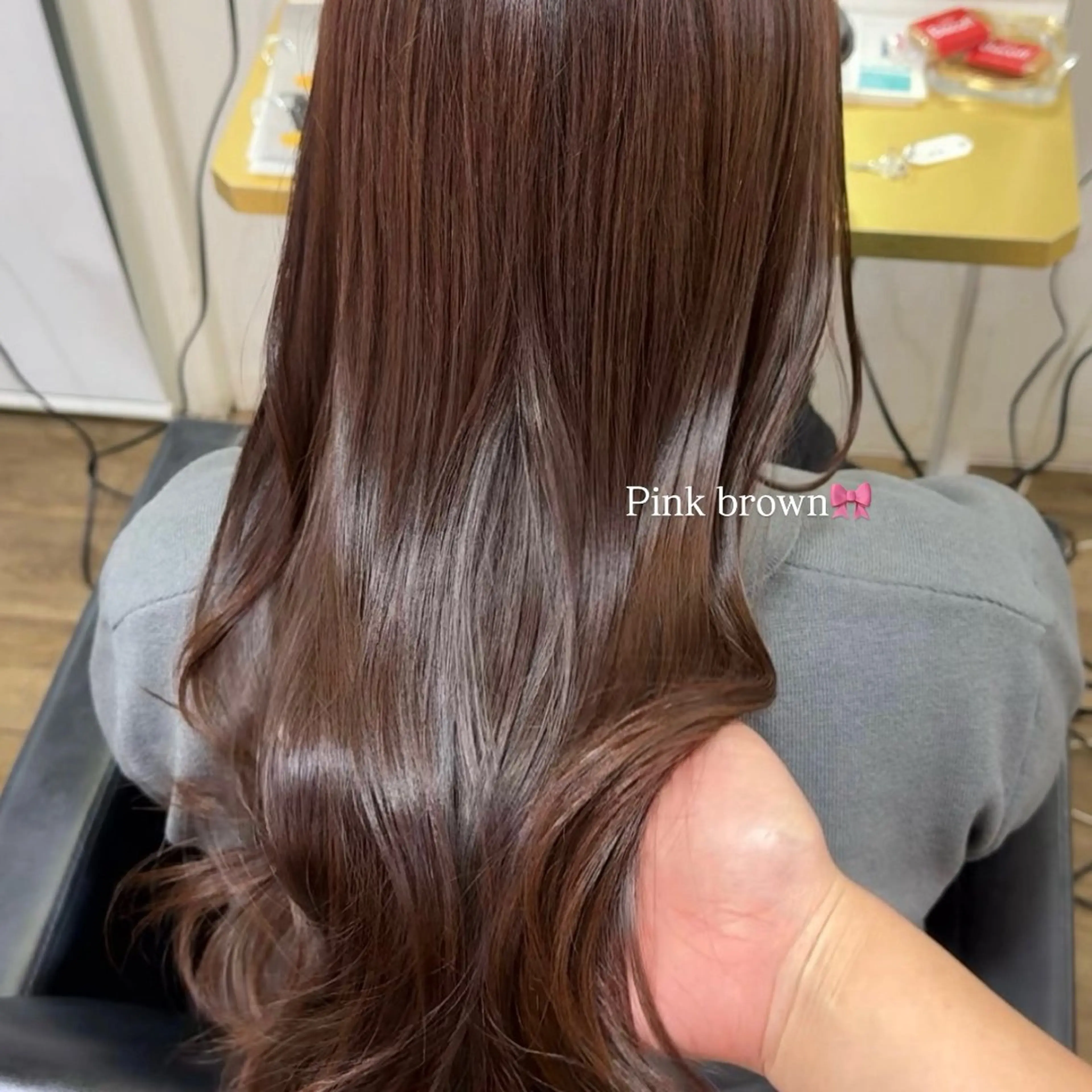 ロング ヘアカラー トリートメント 髪質改善特化／透明感 カラー／ＡＫＡＮＥ♡のヘアスタイル