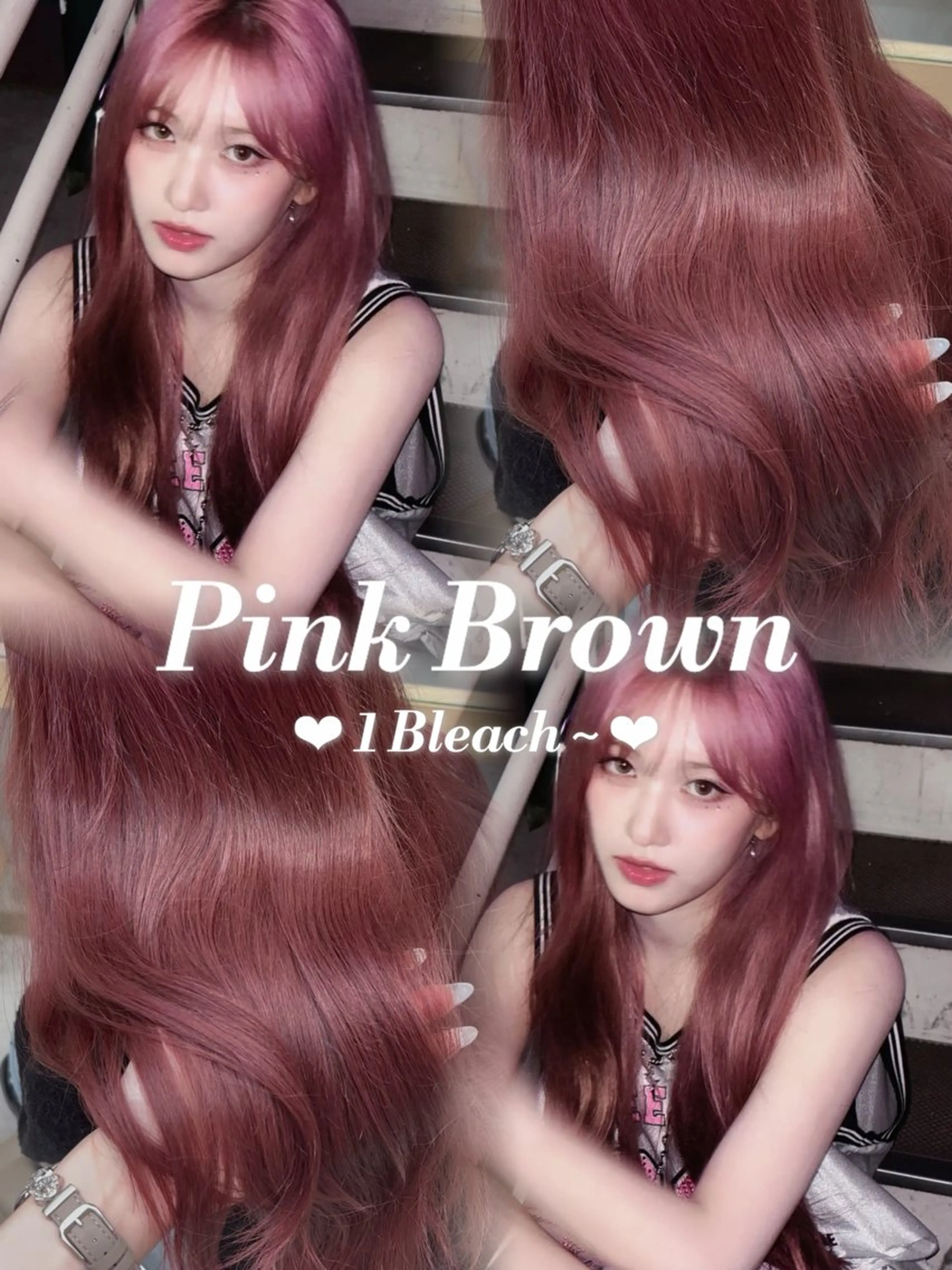 ロング カラー ブリーチ 透明感カラー ピンクカラー ヘアカラー soyon名古屋/ fuka🎀のヘアスタイル