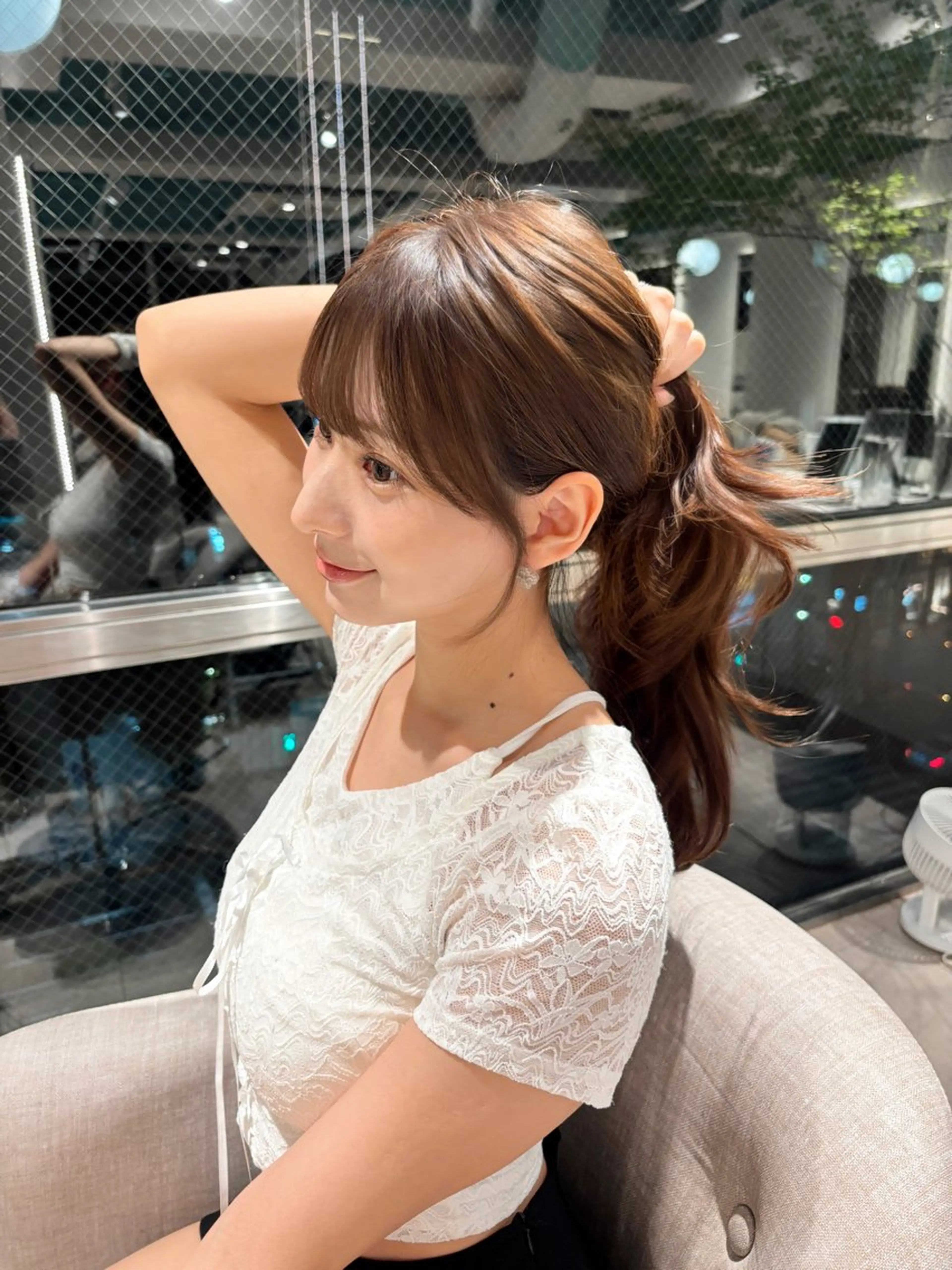 ロング 顔周りカット レイヤーカット/ 透明感カラー🤍楓のヘアスタイル