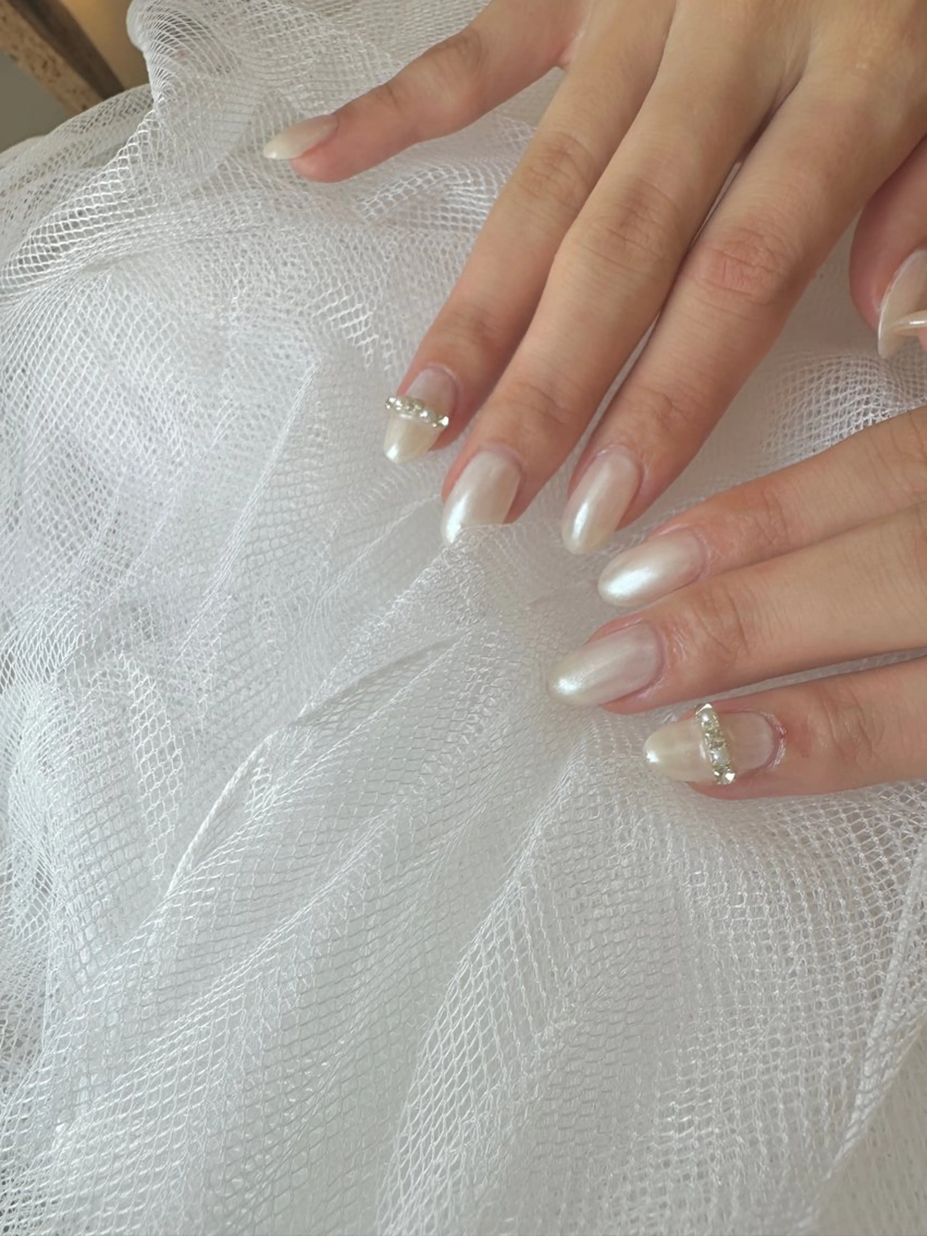 〈 オフあり 〉ワンカラー / ミラー＆オーロラネイル🌙の写真