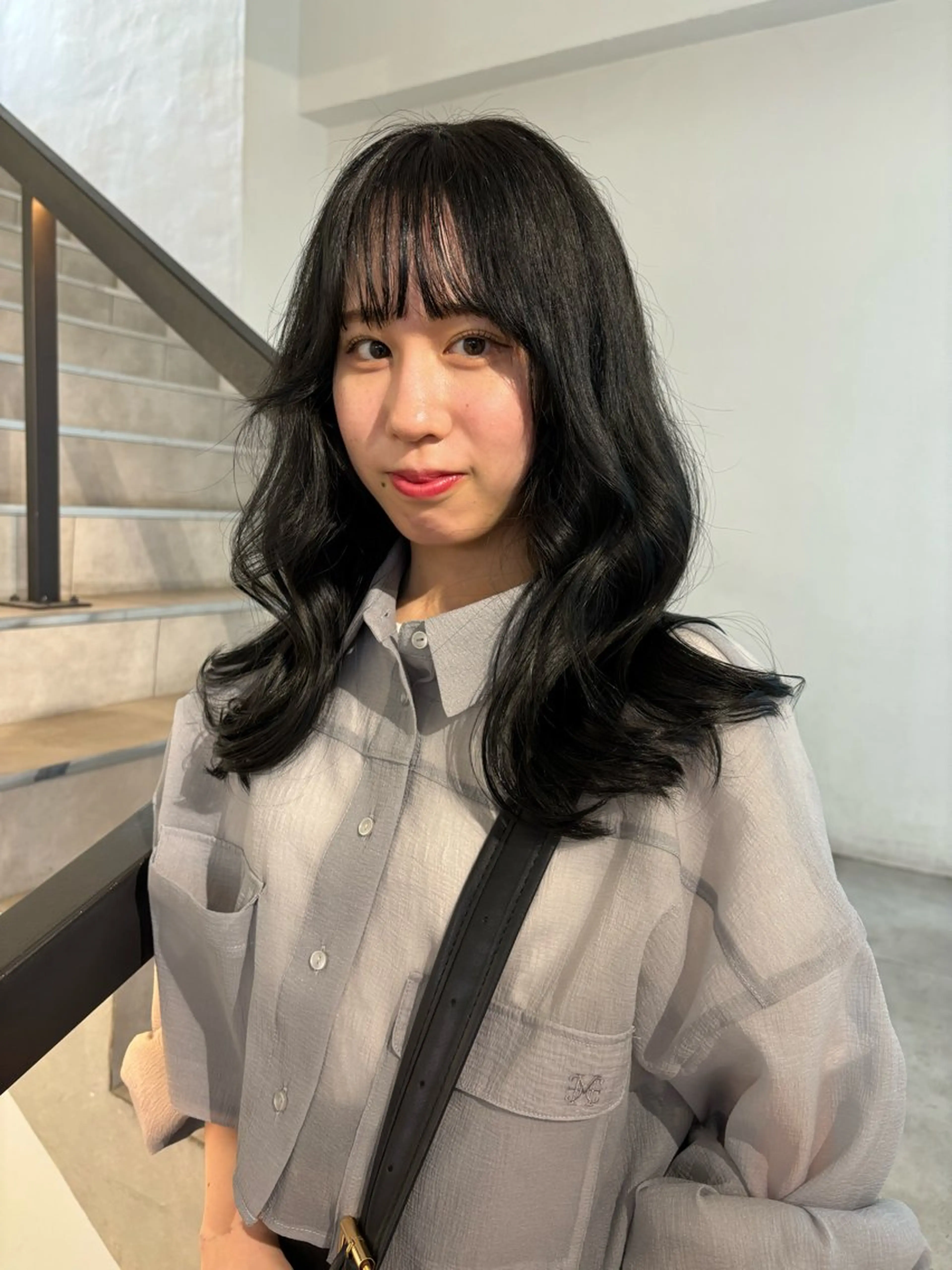 カラー ヘアカラー ハイトーン/レイヤー nail 百咲💌のヘアスタイル