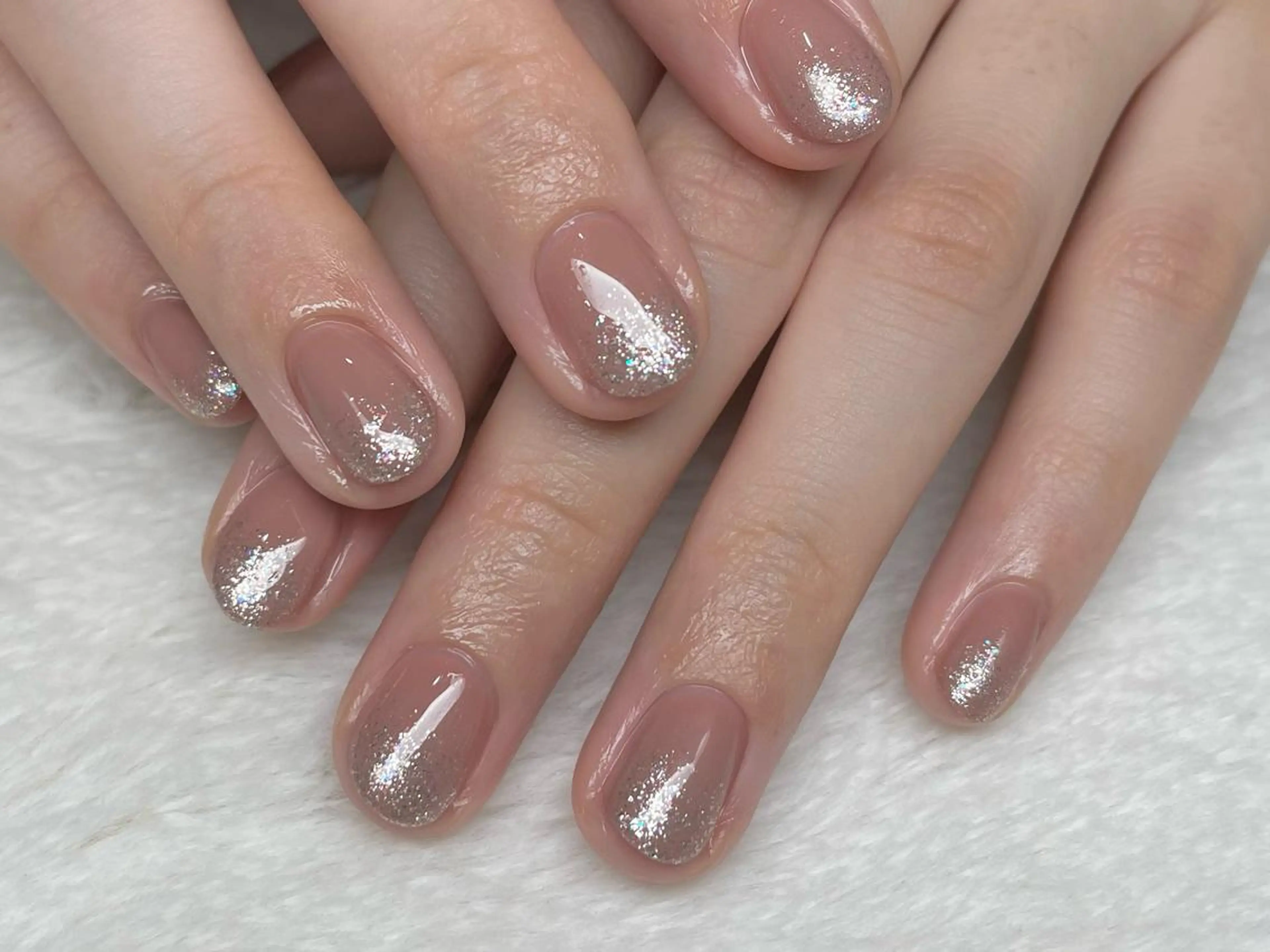 ネイル ラメ(グリッター) ラメグラデーション riri-nail Rie Endoのネイルデザイン