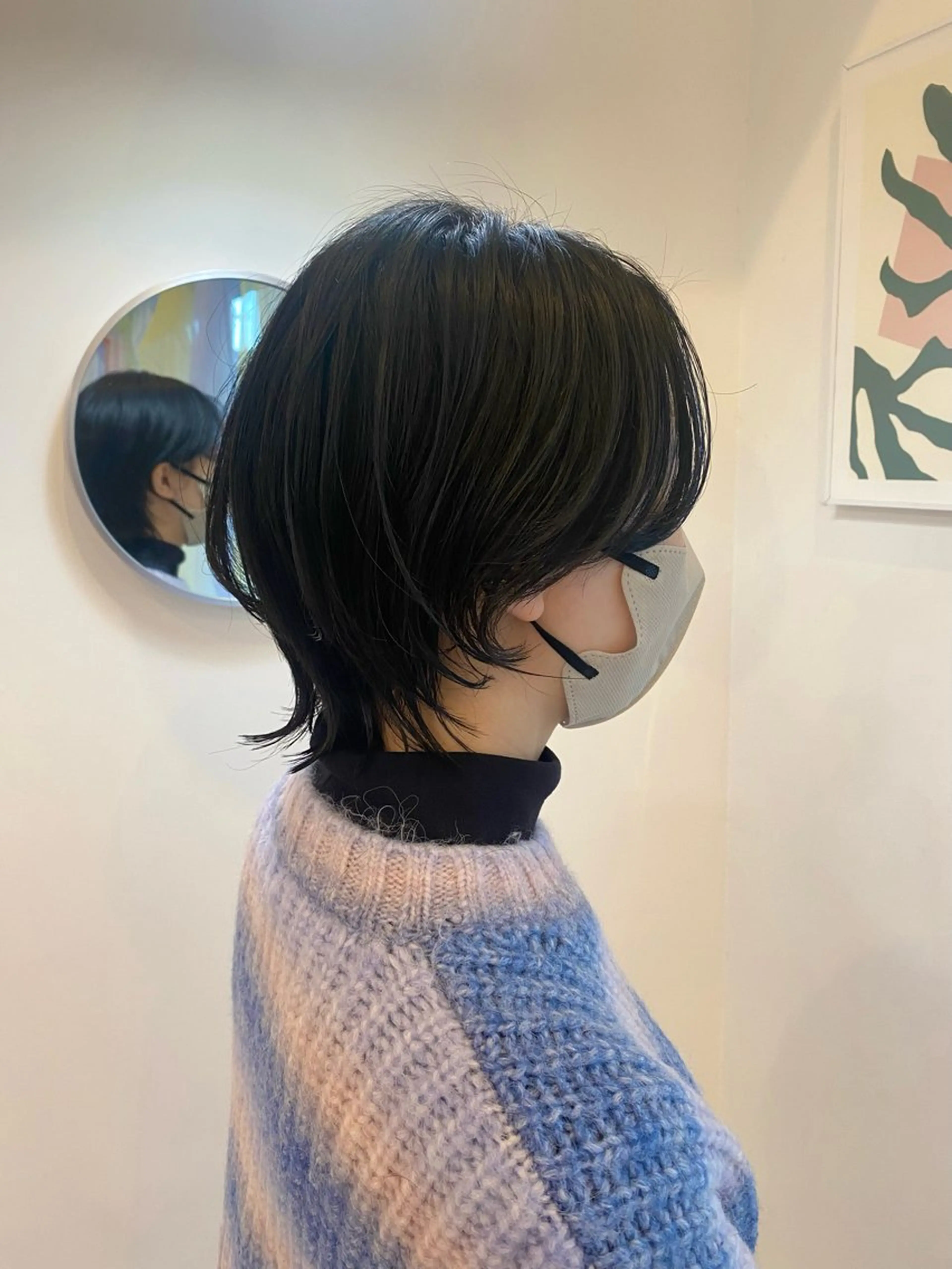 ショート ボブレイヤー ボブ レイヤーカット ウルフカット 中津 まどかのヘアスタイル