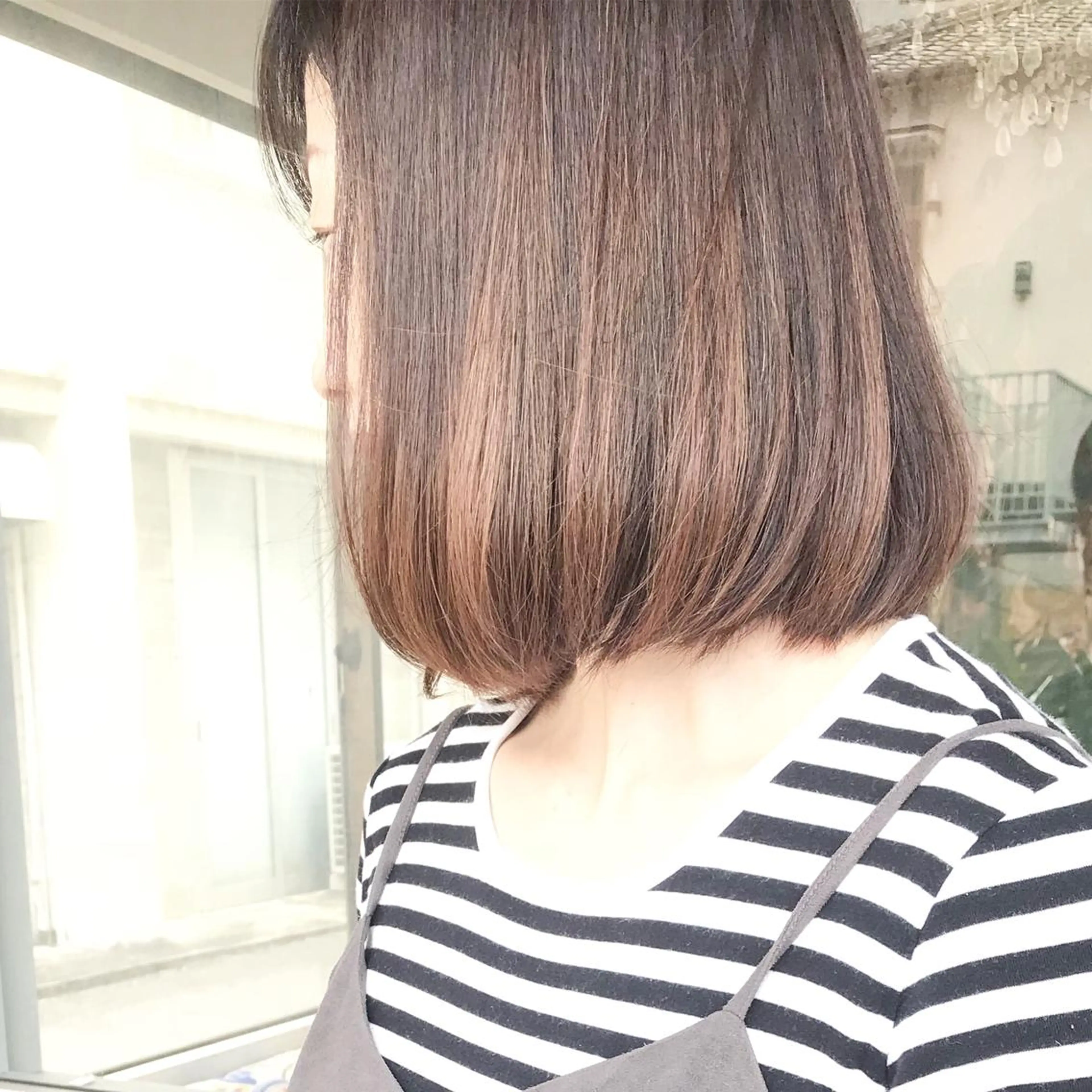 ショート カラー ヘアアレンジ バレイヤージュ ブリーチ グラデーションカラー ハイライトカラー ハイトーンカラー Mariana/ 鶴原-ハイライトのヘアスタイル