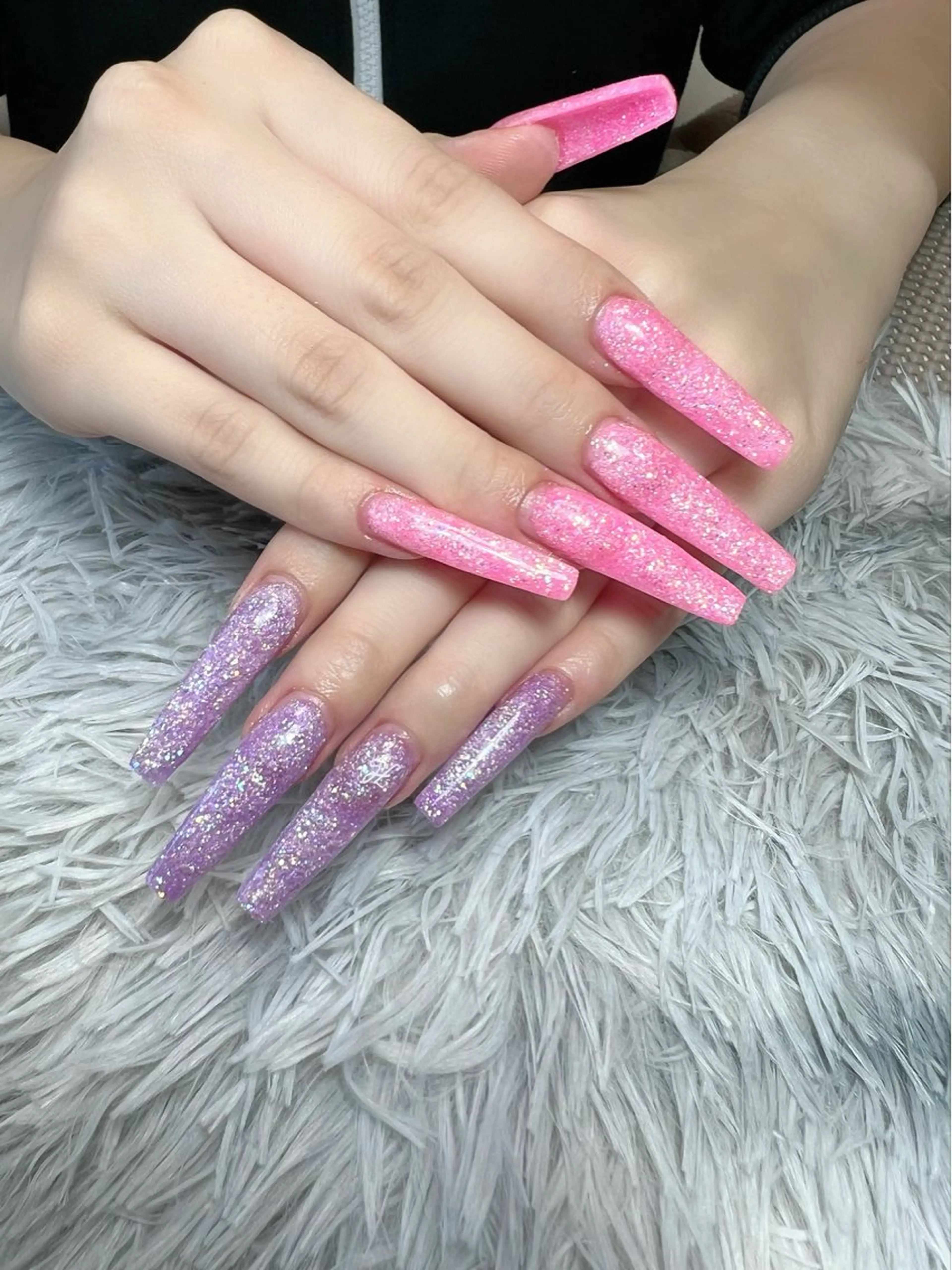 ネイル ラメ(グリッター) スカルプネイル ハンドネイル シェヌネイル JURAのネイルデザイン