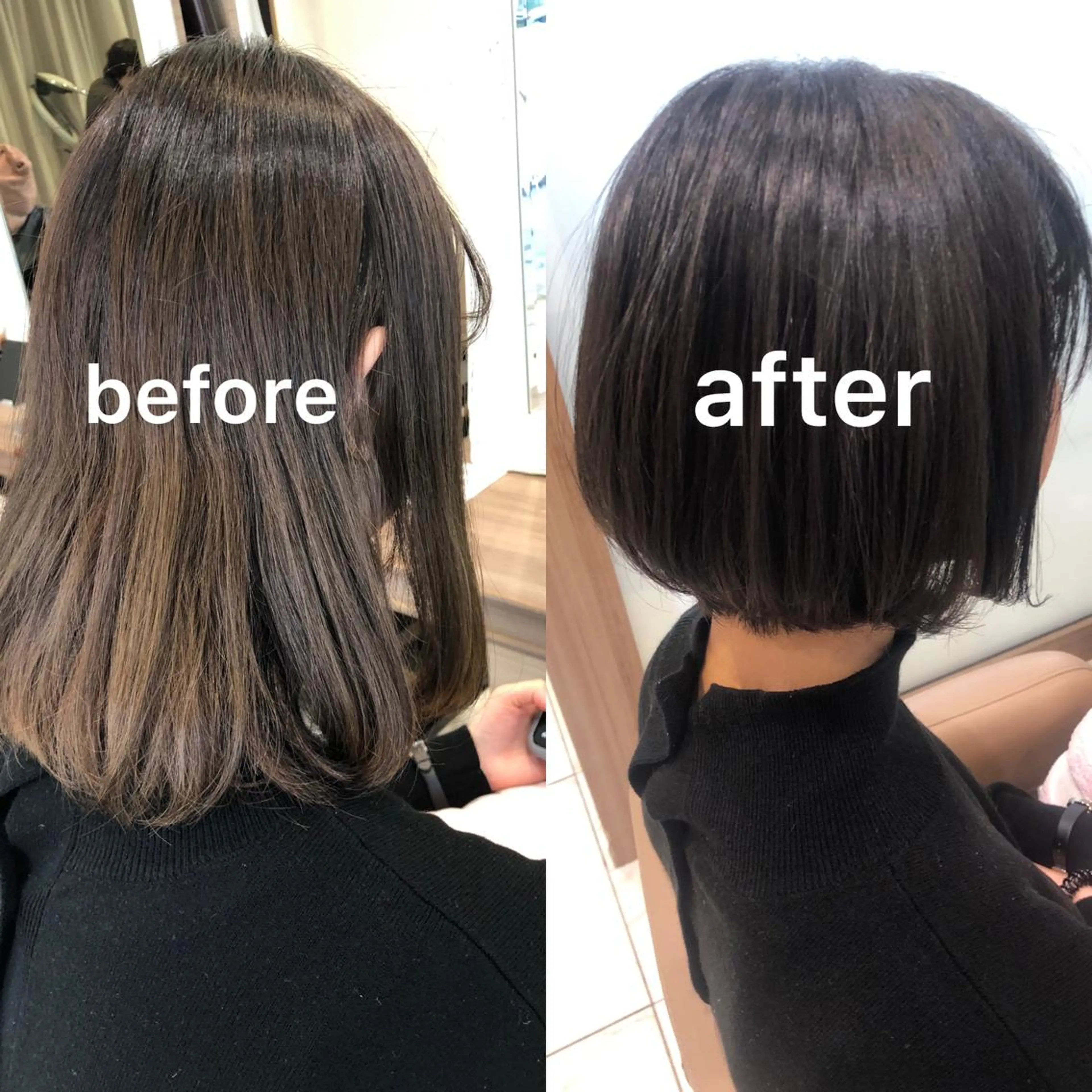 ショート カラー 三鷹で1番ショート ボブをカットする新谷のヘアスタイル