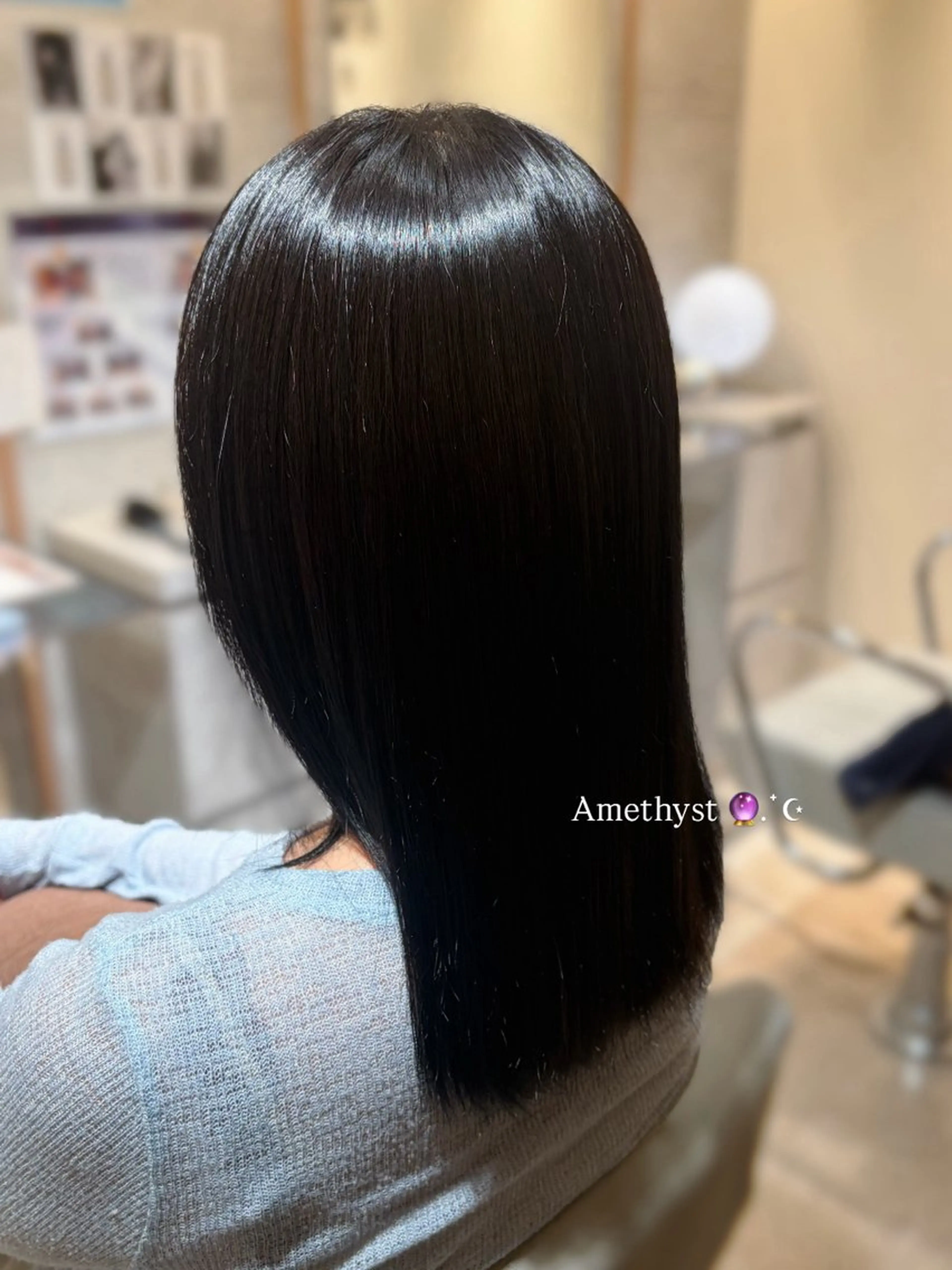 ミディアム カラー 福島 日生のヘアスタイル