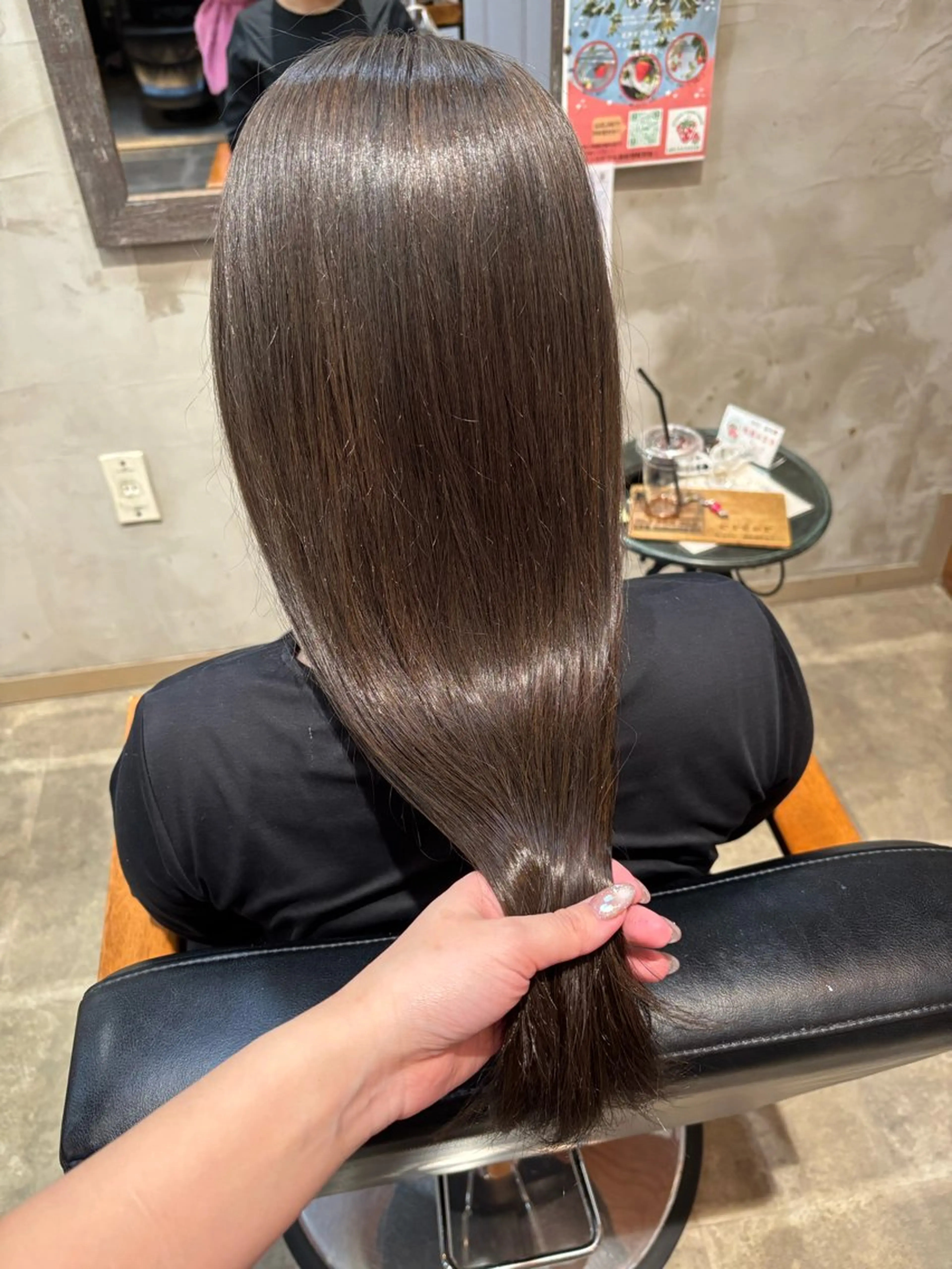 ロング カラー ブリーチ ダブルカラー グレージュ ブリーチなしカラー 似合わせレイヤー/ Wカラー🧸こころのヘアスタイル