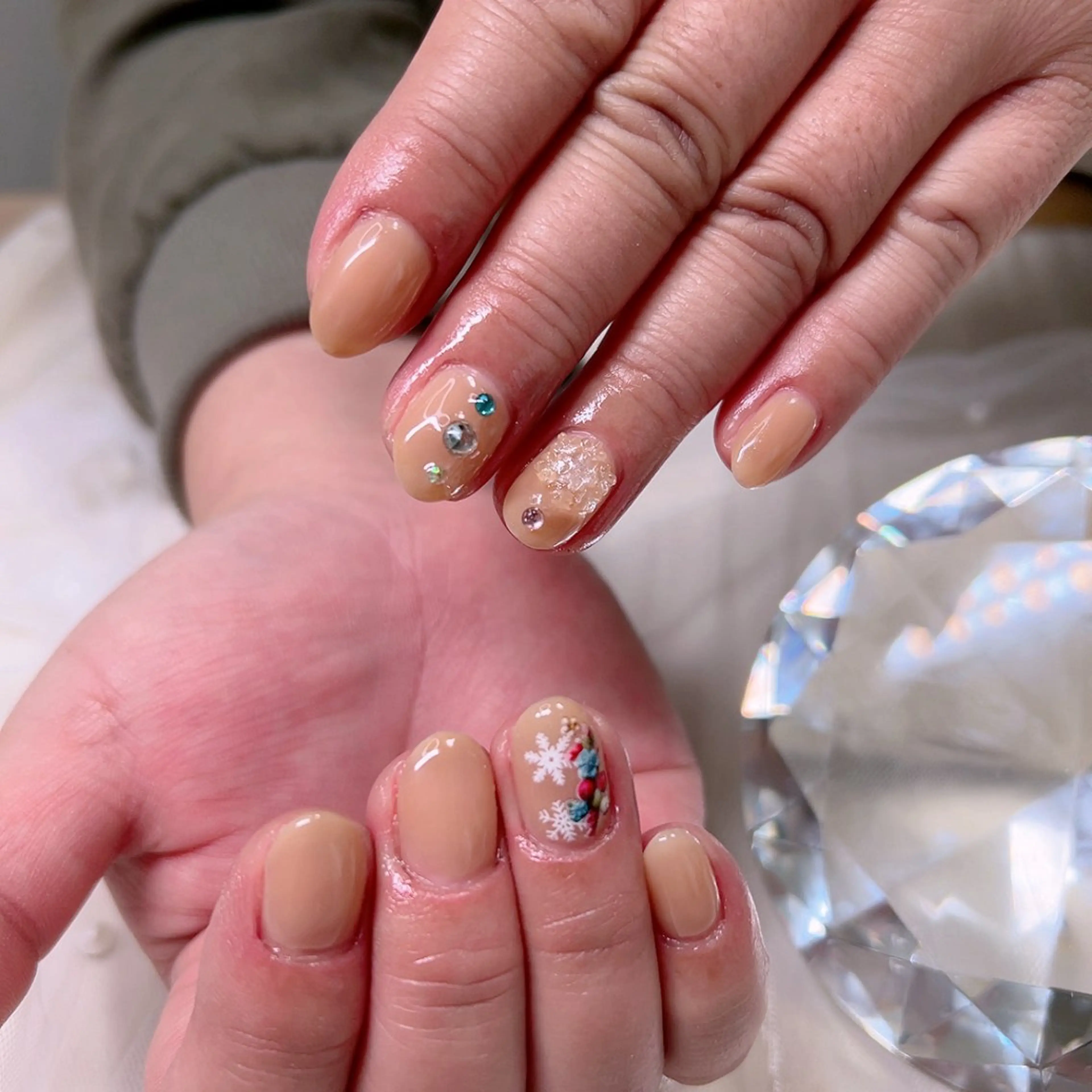 ネイル オフィスネイル ワンカラーネイル シンプルネイル 冬ネイル Cute Tips nailのネイルデザイン