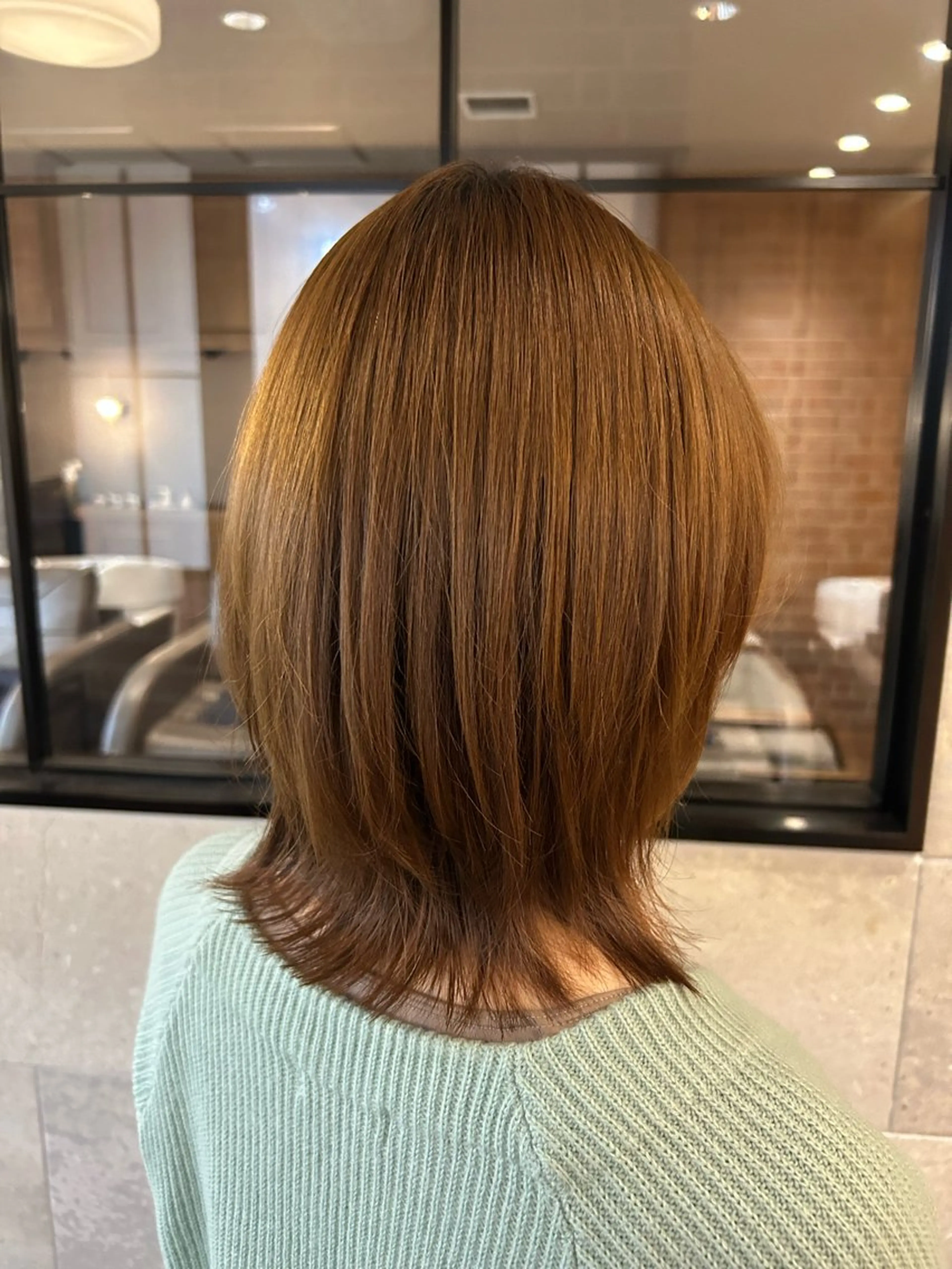 [レディースカット❣️]💐ミディアムモデル💐ウルフカット、くびれミディアム、肩下ロングボブなどはこちらの写真