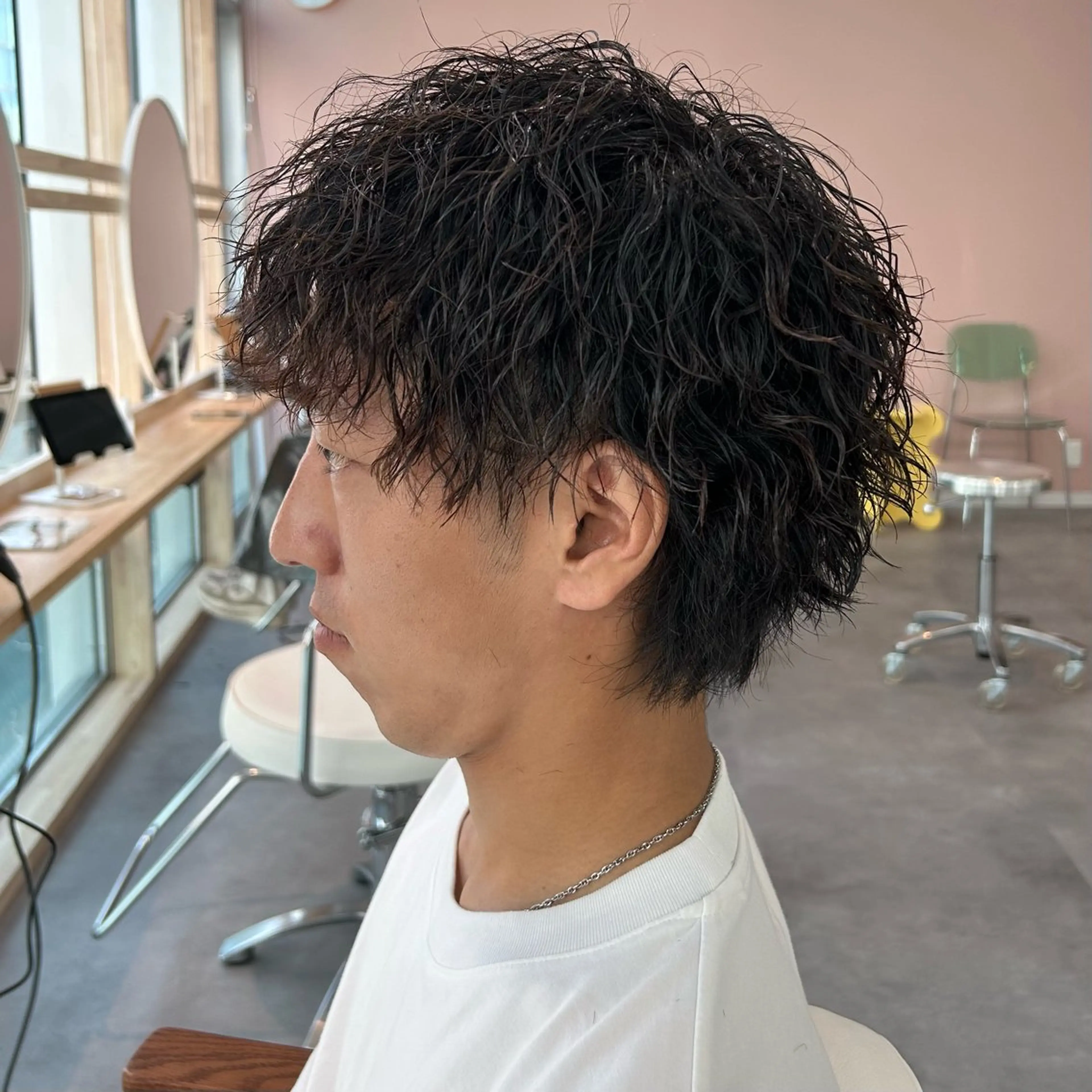 メンズ 北島 遥香🫧インナ ー /ベージュカラーのヘアスタイル