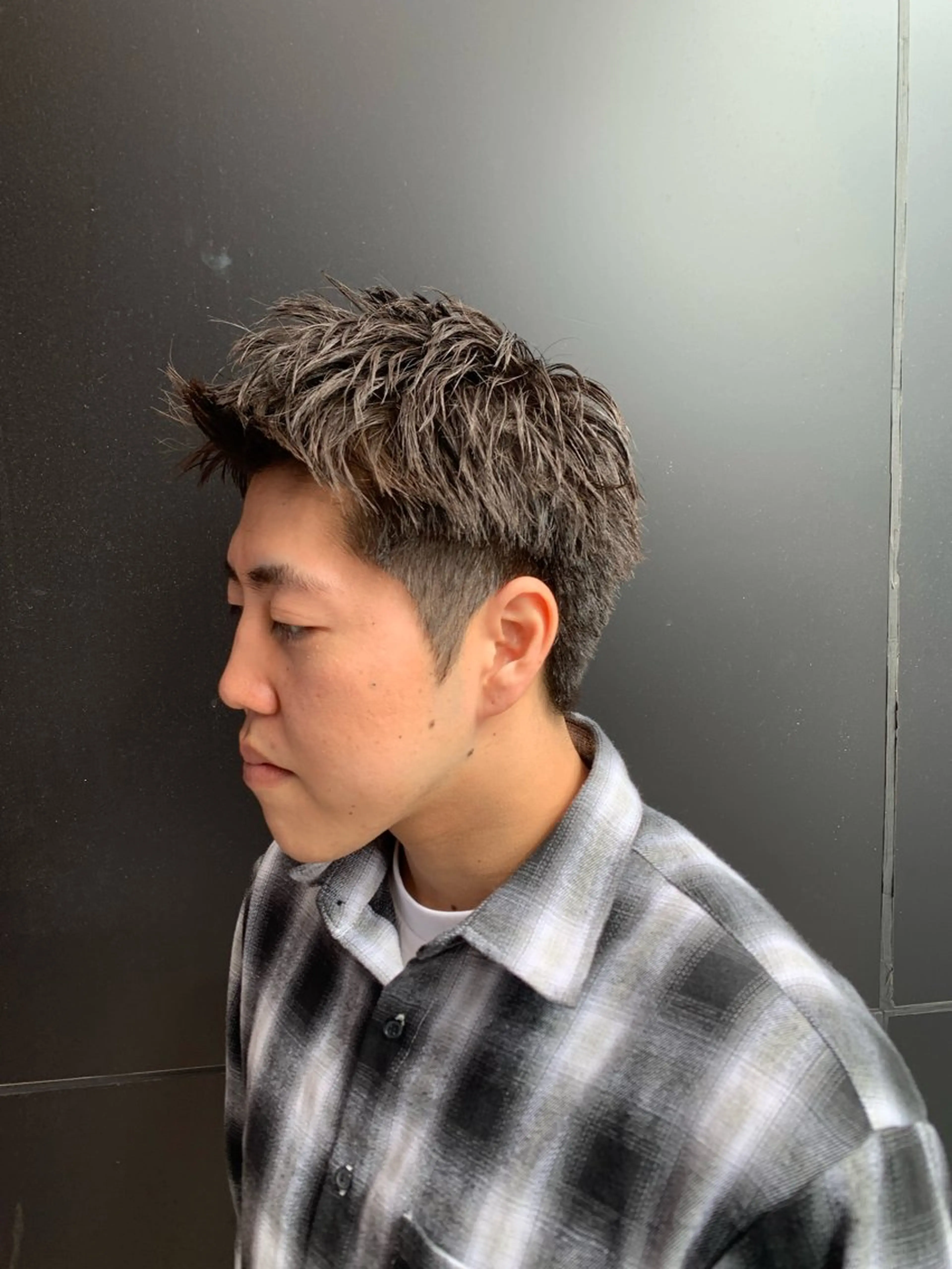 メンズ アップバング カット 【メンズパーマ特化】 🍏網中勇喜のヘアスタイル