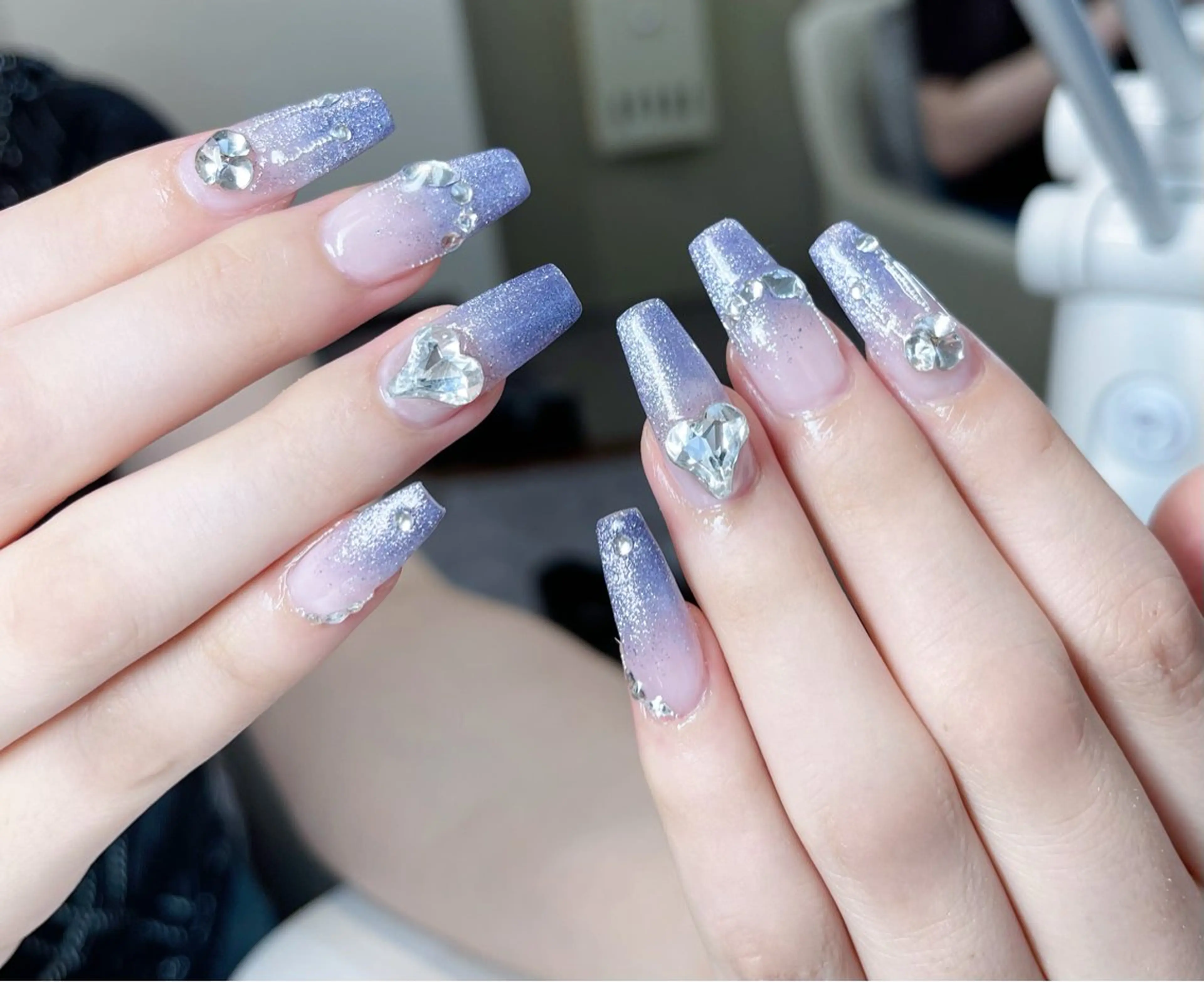 ネイル フットネイル フレンチネイル グラデーション キラキラネイル マグネットネイル Lina nailのネイルデザイン