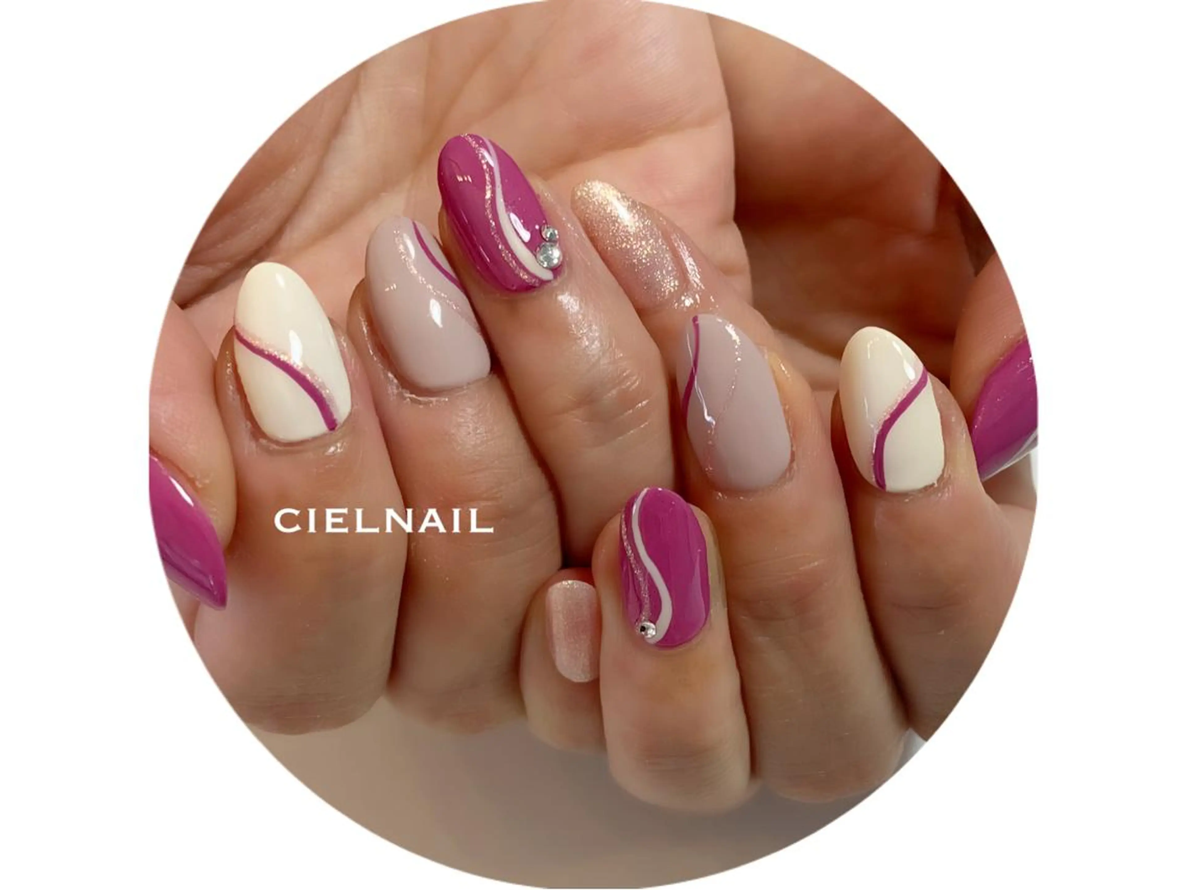 ロング cielnail 祇園のネイルデザイン