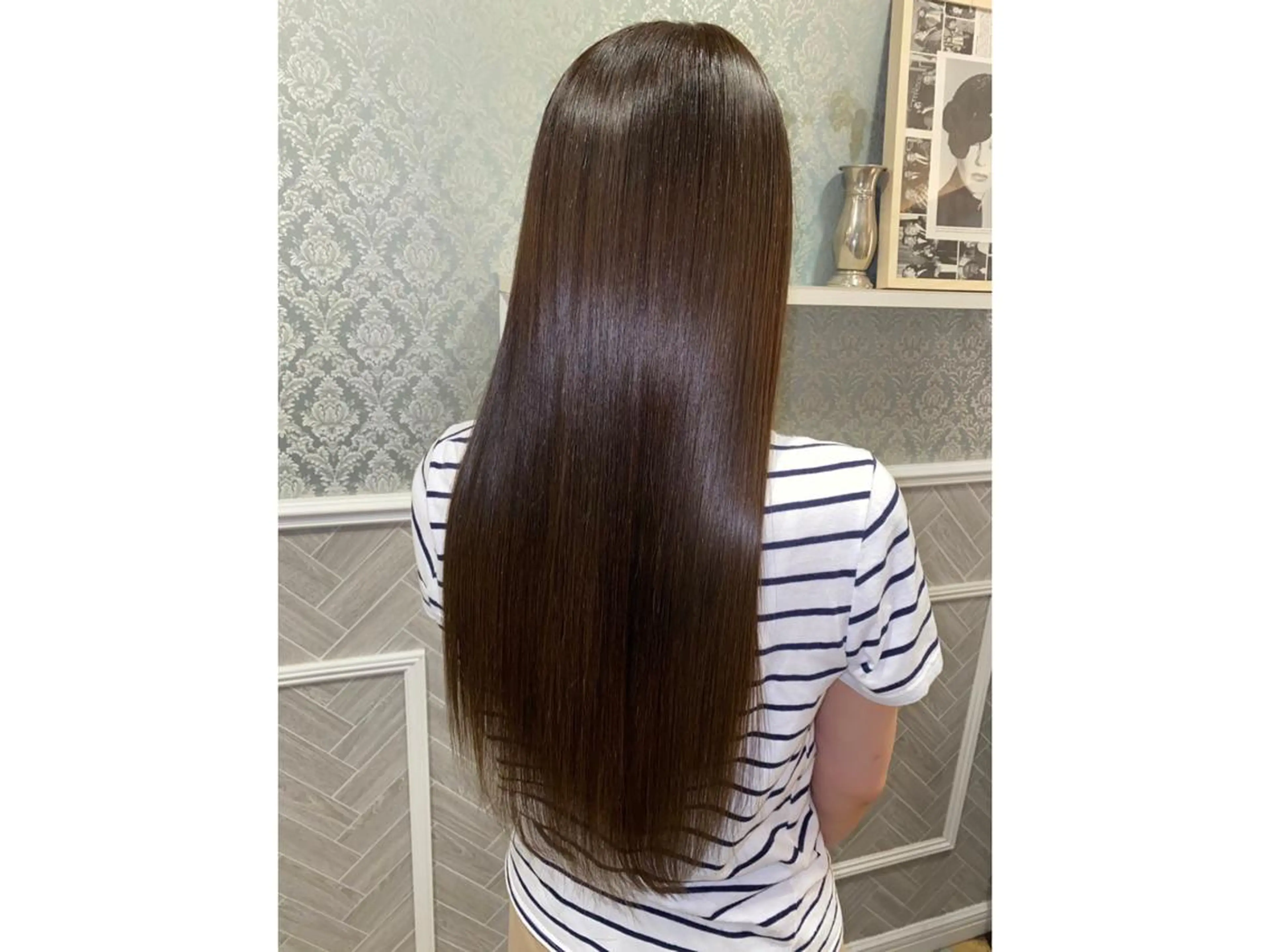 セミロング パーマ 髪質改善 ストレートパーマ カット 縮毛矯正 トリートメント 縮毛矯正/髪質改善 表参道/千田大地のヘアスタイル