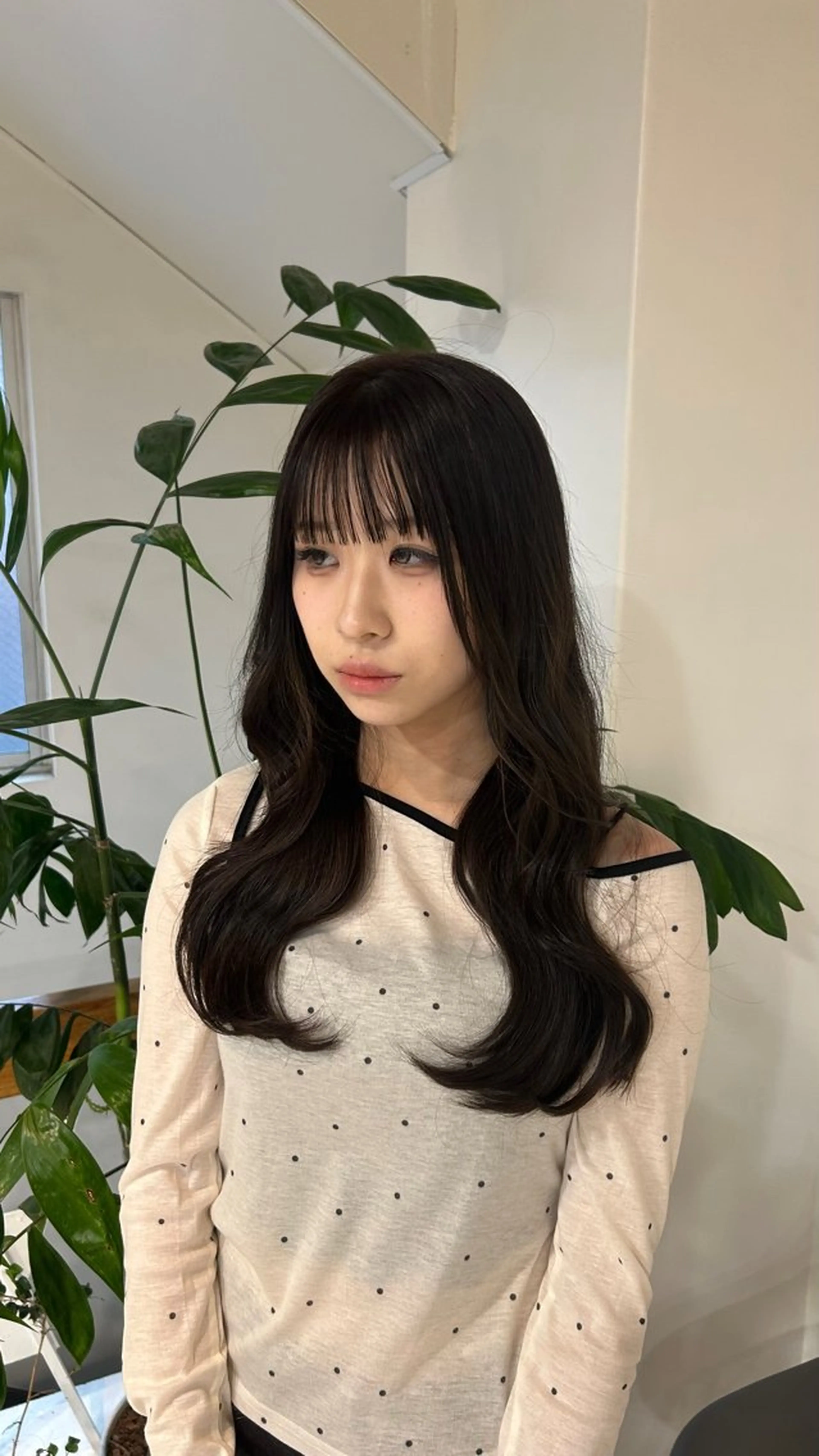ロング カラー ブリーチ ブラウンカラー ブリーチなしカラー ヘアカラー amoretto miinaのヘアスタイル