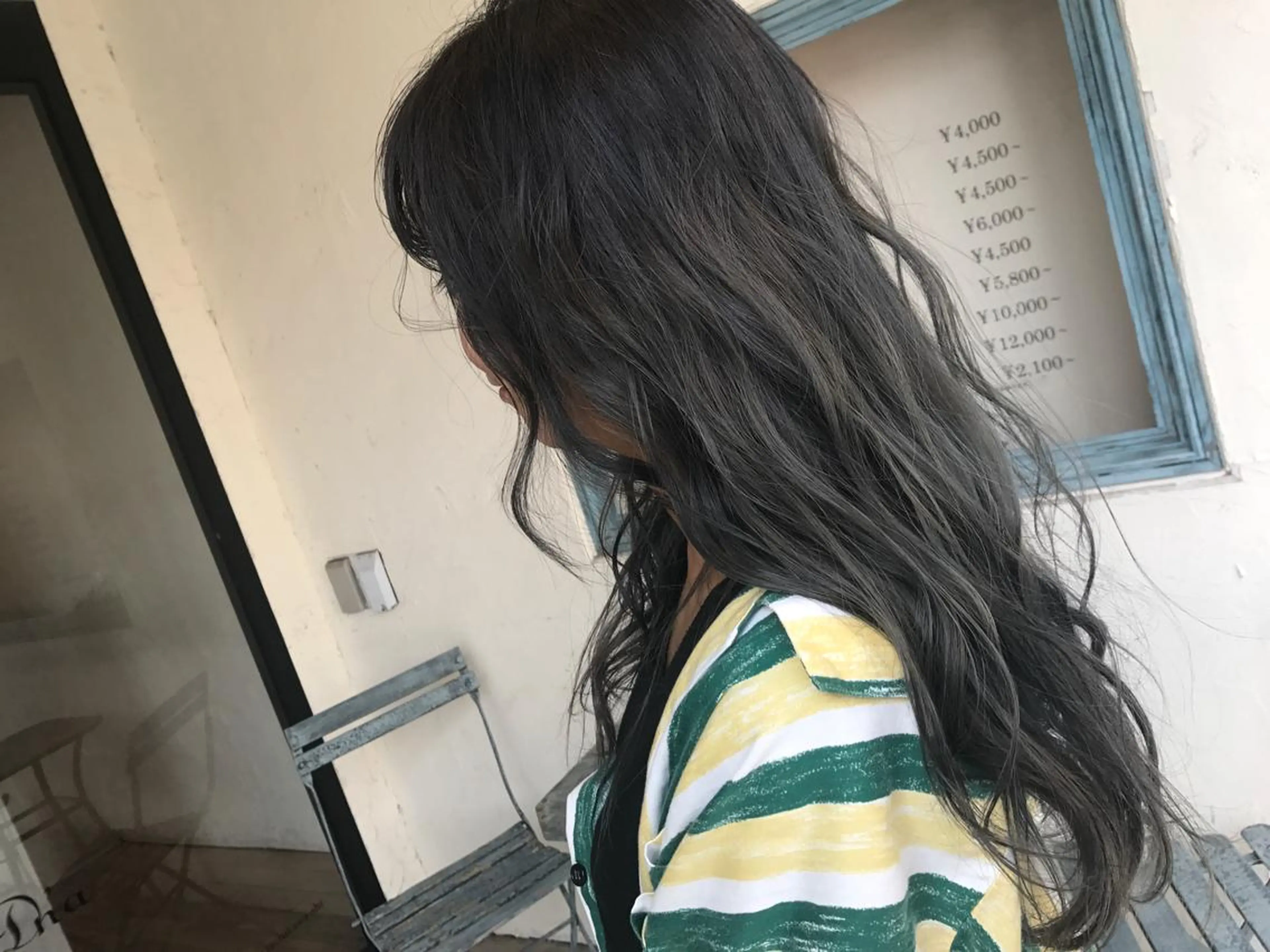 ロング カラー ダブルカラー オリーブ透明感カラー 表参道/MIKUのヘアスタイル