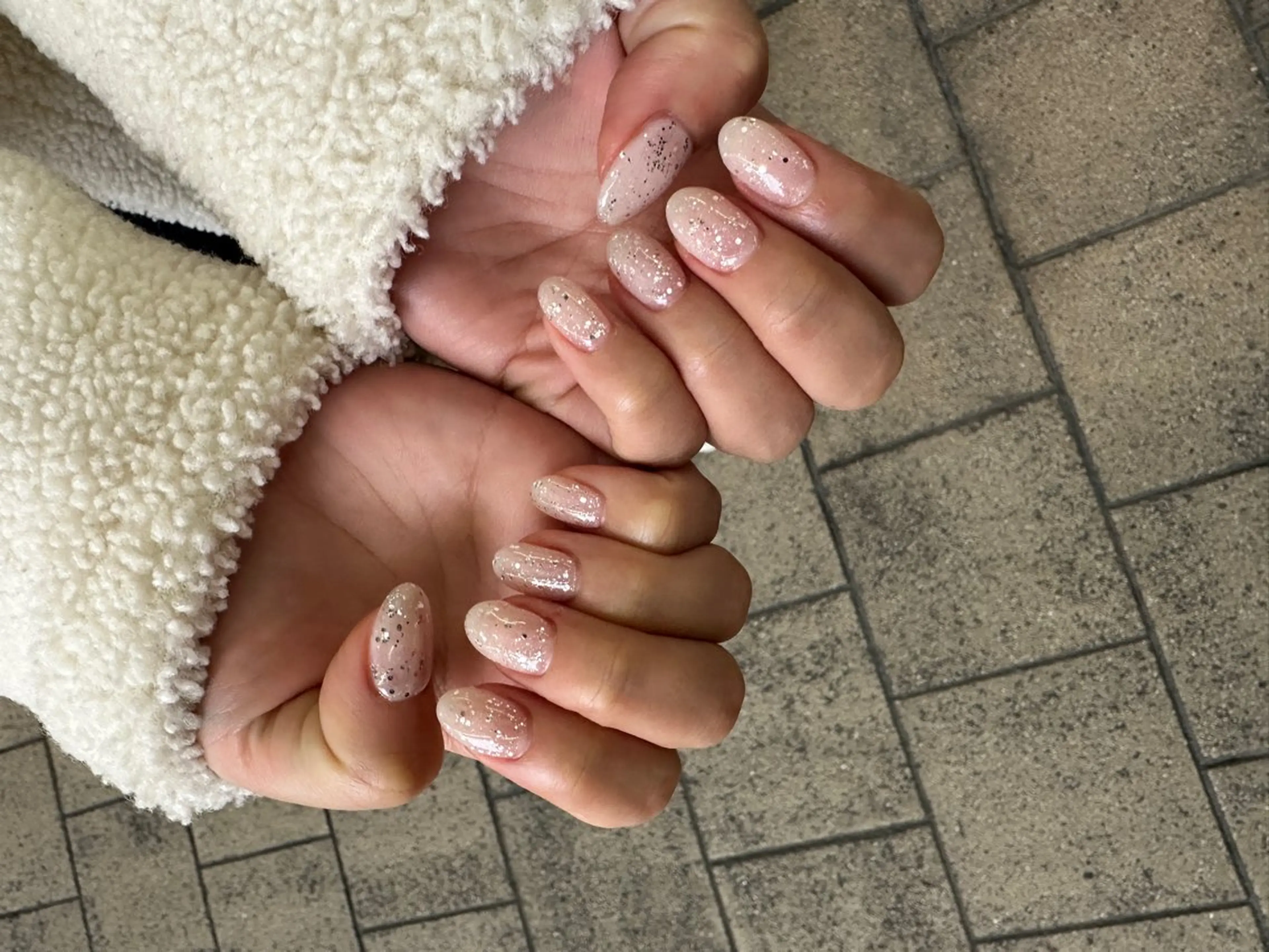 ネイル ラメ(グリッター) ハンドネイル フットネイル nailsalon ∞ ﾐｶﾅﾙ ∞のネイルデザイン
