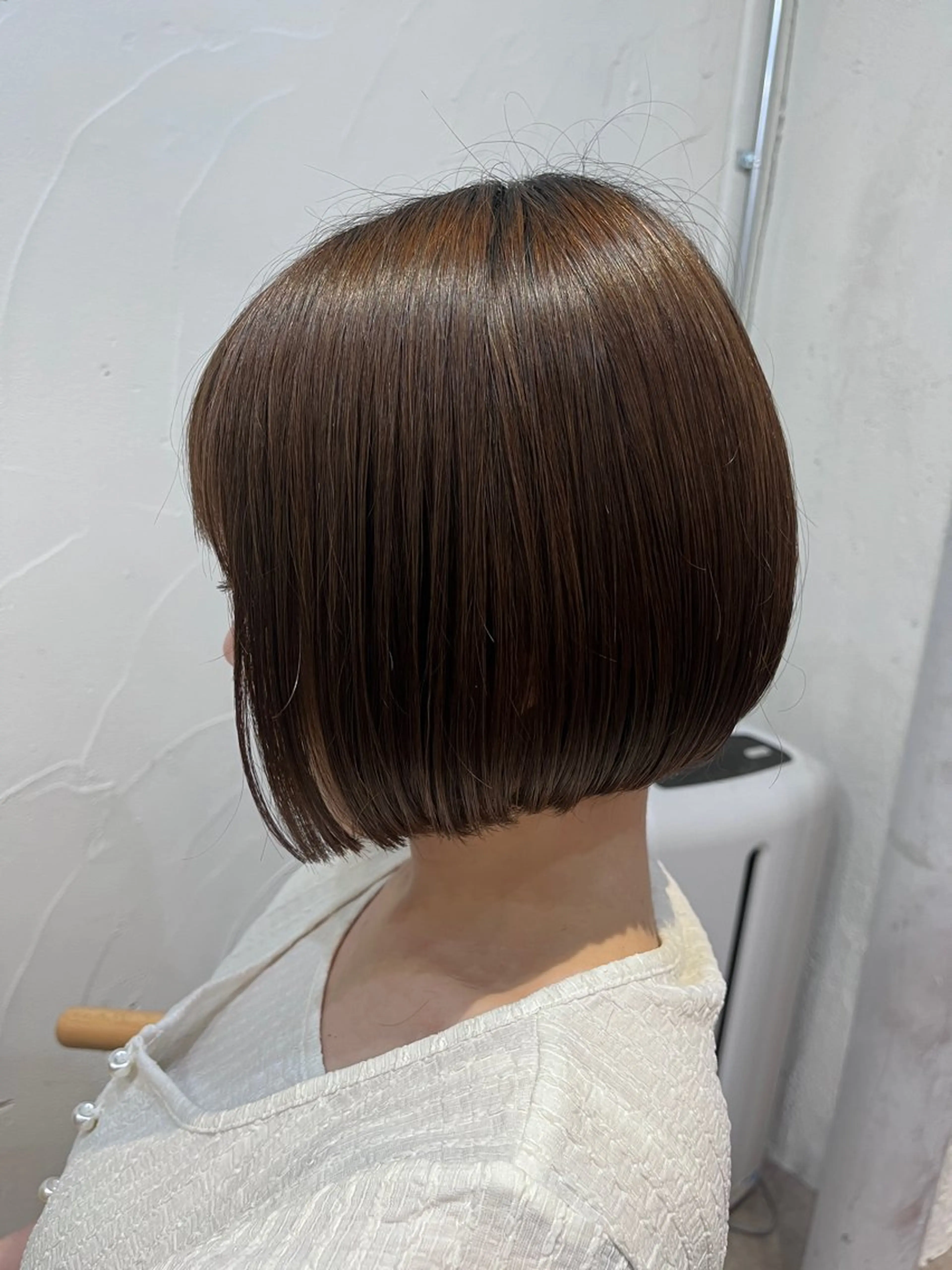 ショート ボブ 小顔ショート/透明感 カラー/チサトのヘアスタイル