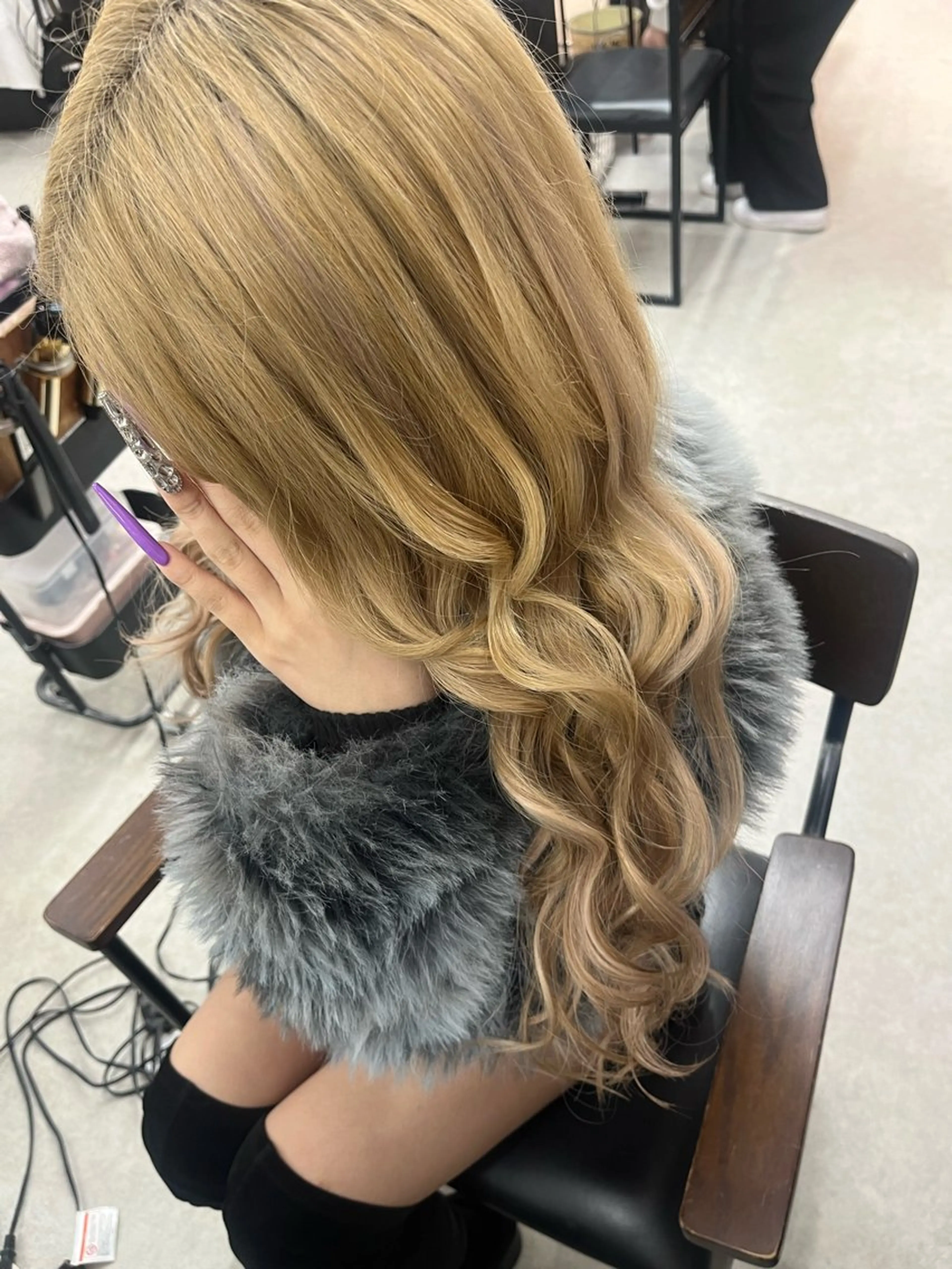 ロング ヘアアレンジ 山﨑 美空のヘアスタイル