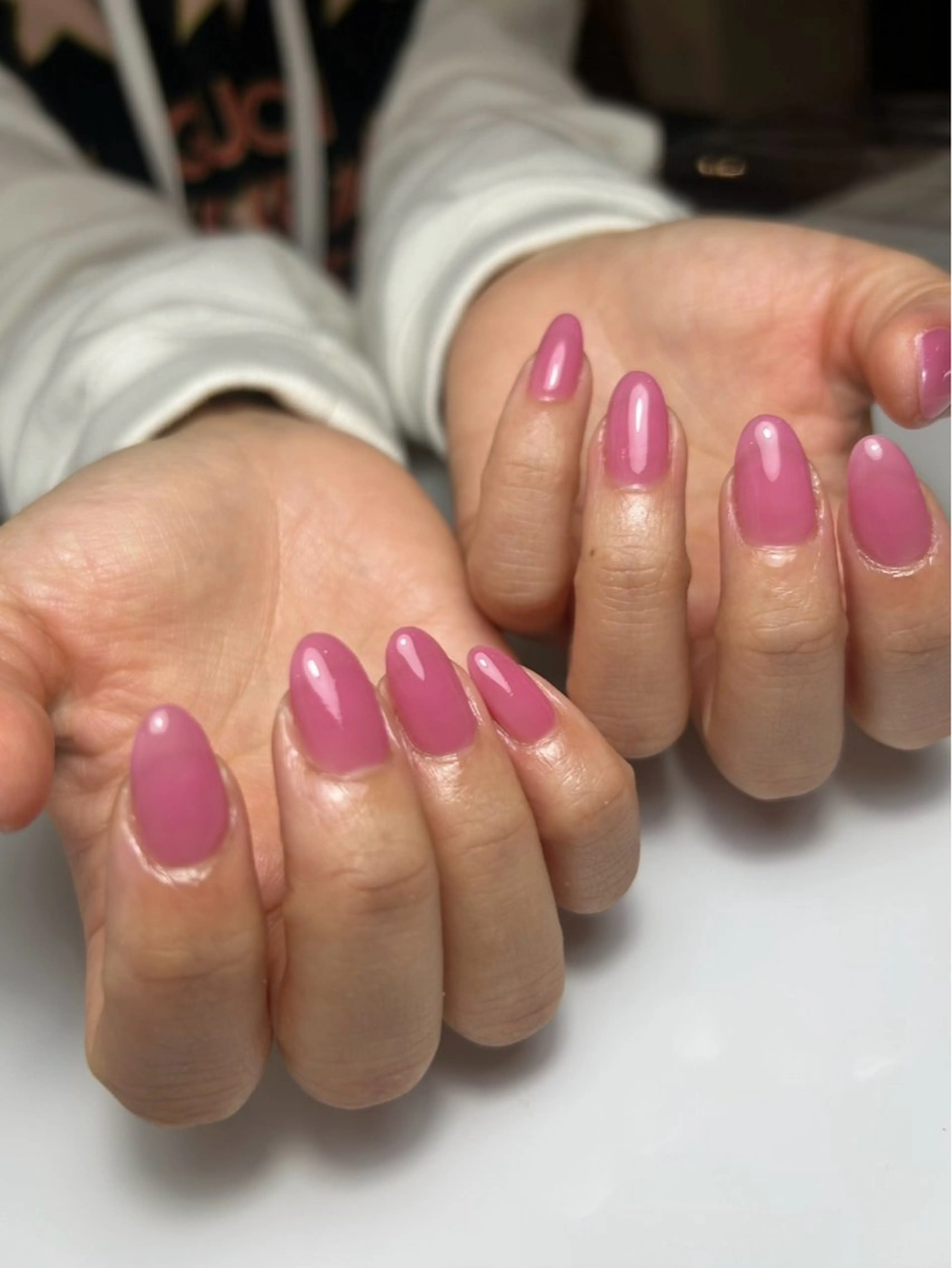 ネイル クリアネイル ピンク ハンドネイル ballie／小野原 なつみのネイルデザイン