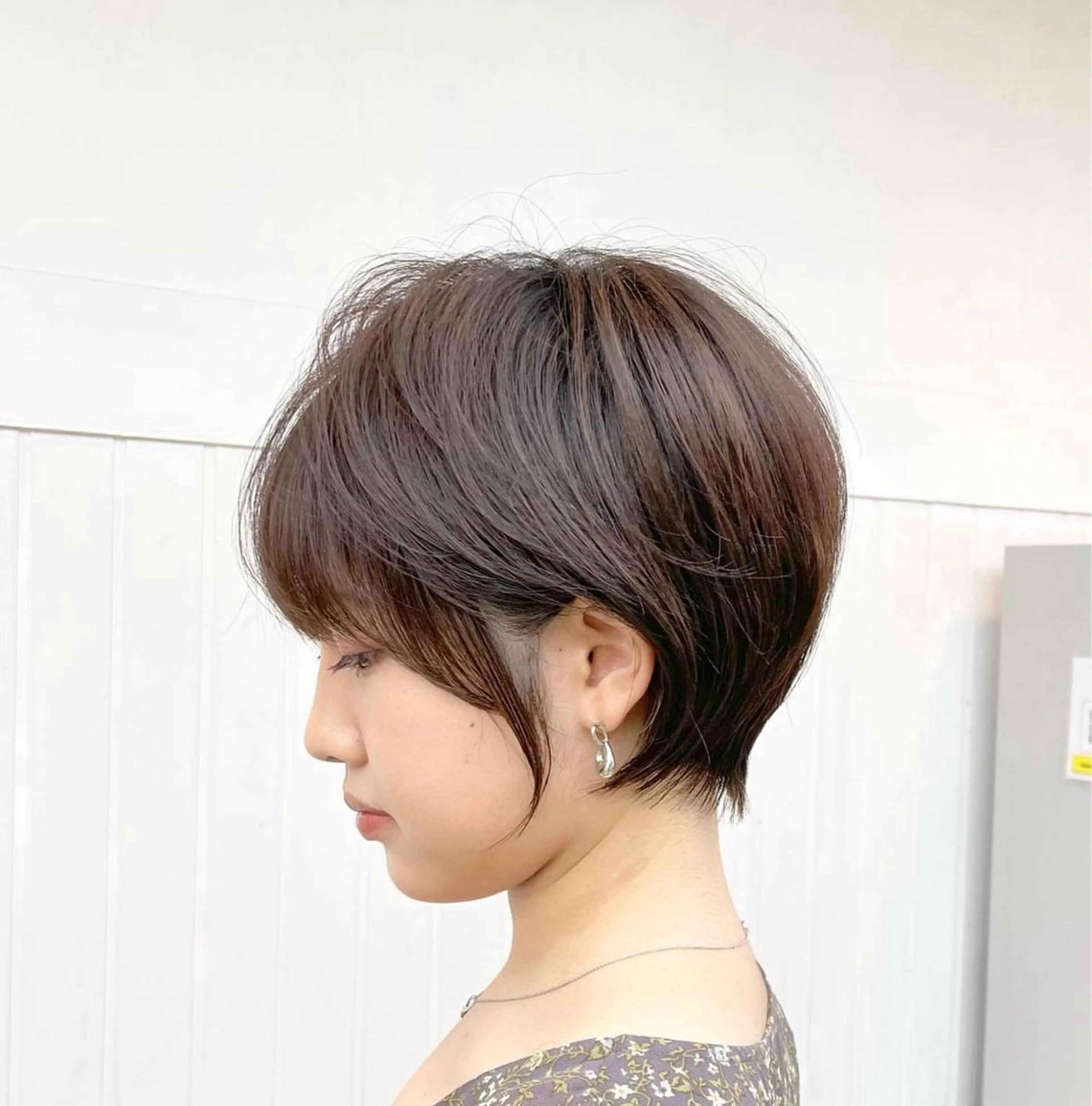 ショート RIKU⚡️毛流れ ヘア×眉ワックスのヘアスタイル