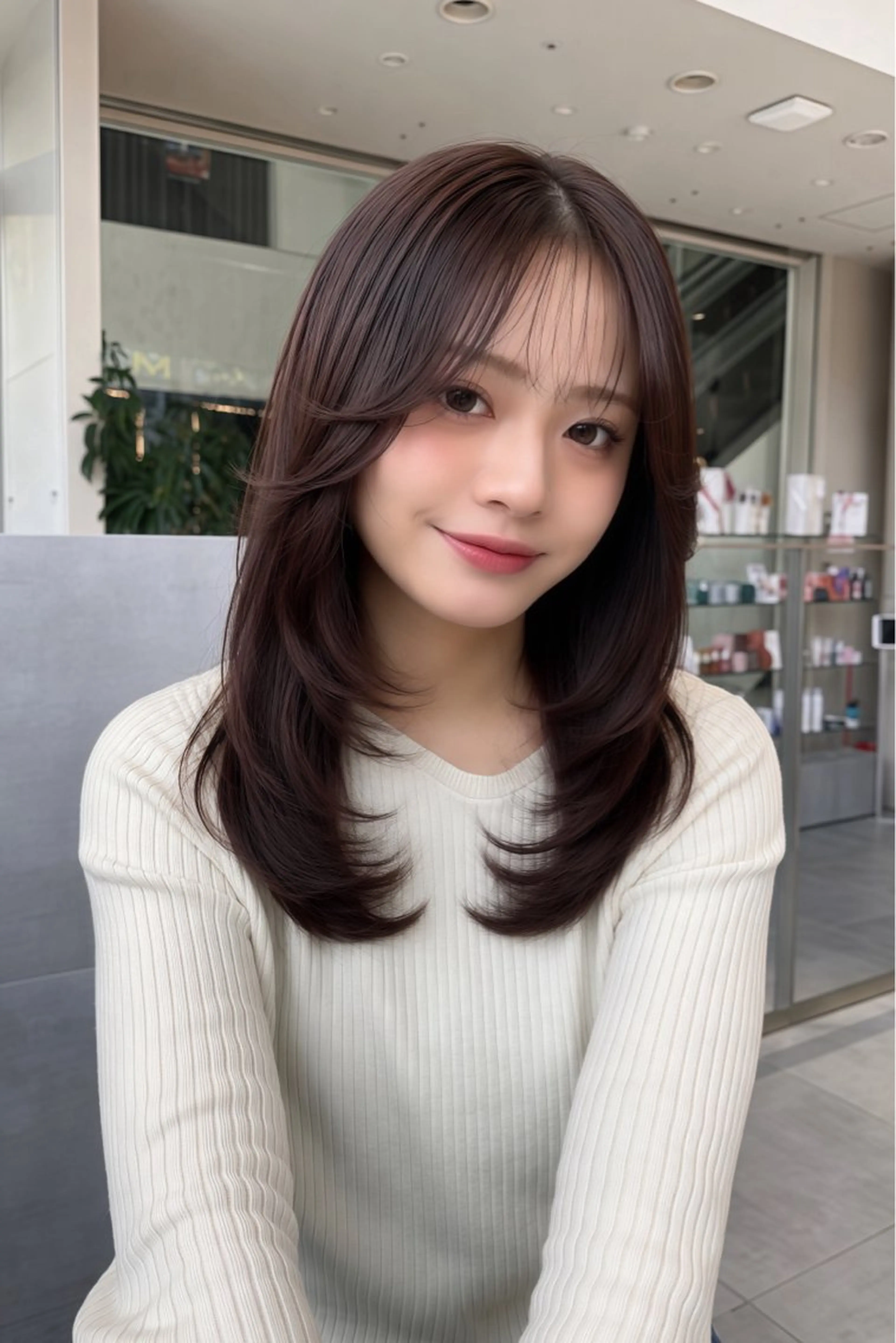 似合わせミディアムレイヤー+3STEPトリートメント付き🫧の写真