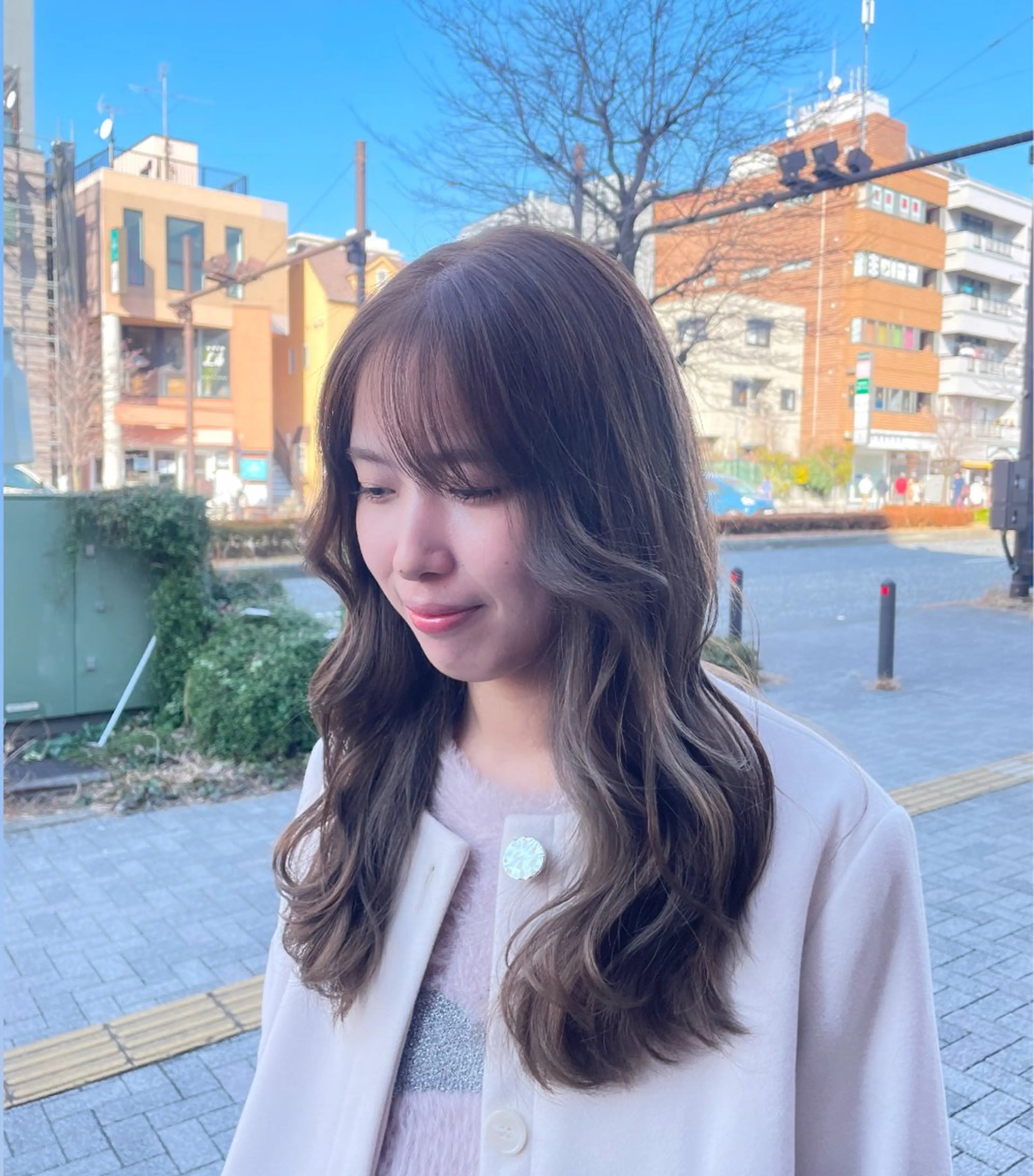 ロング カラー ヘアカラー トリートメント 💞暖色カラー 💞risaのヘアスタイル