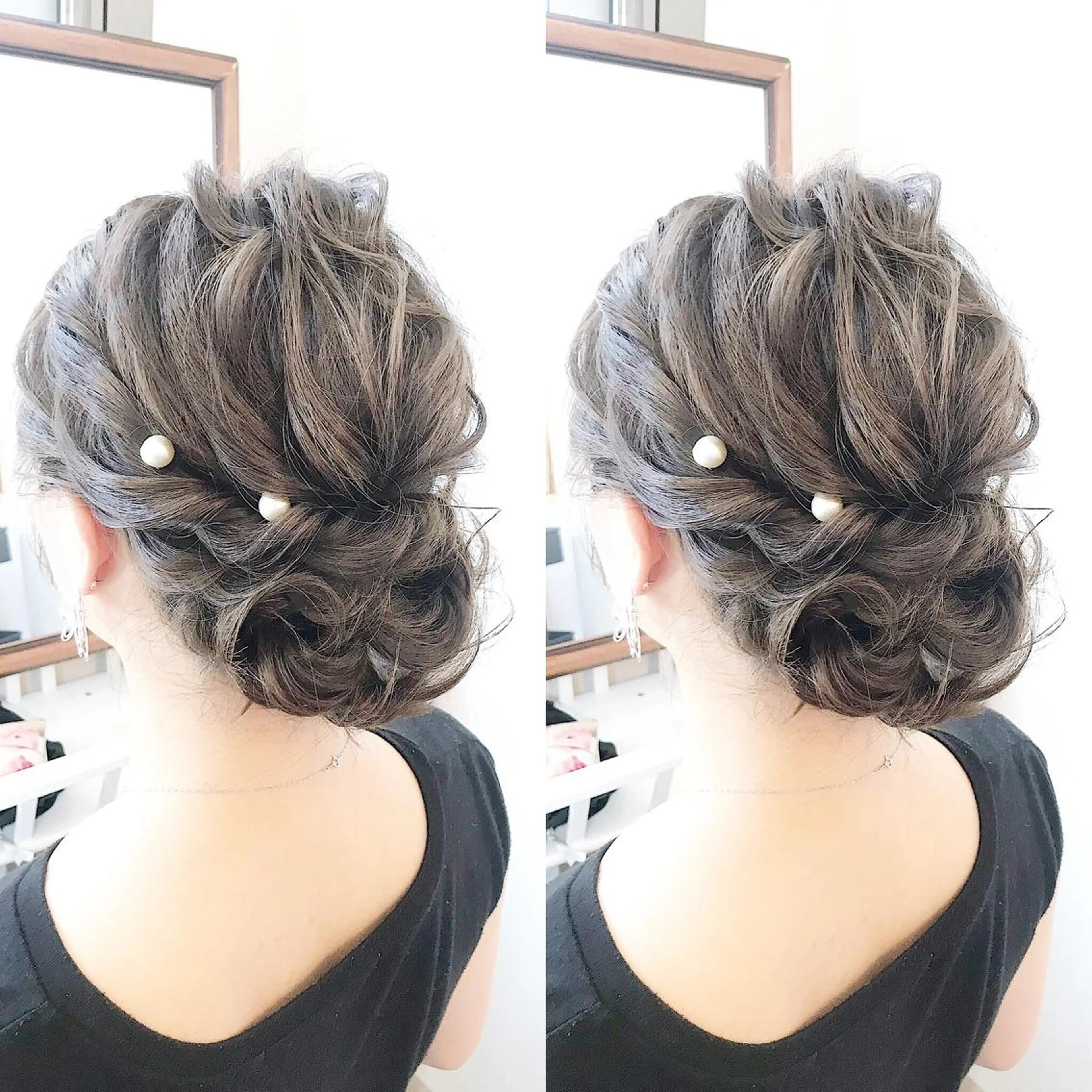 セミロング ヘアアレンジ 早朝✨ヘアセット/ 着付け/清水玲歌のヘアスタイル