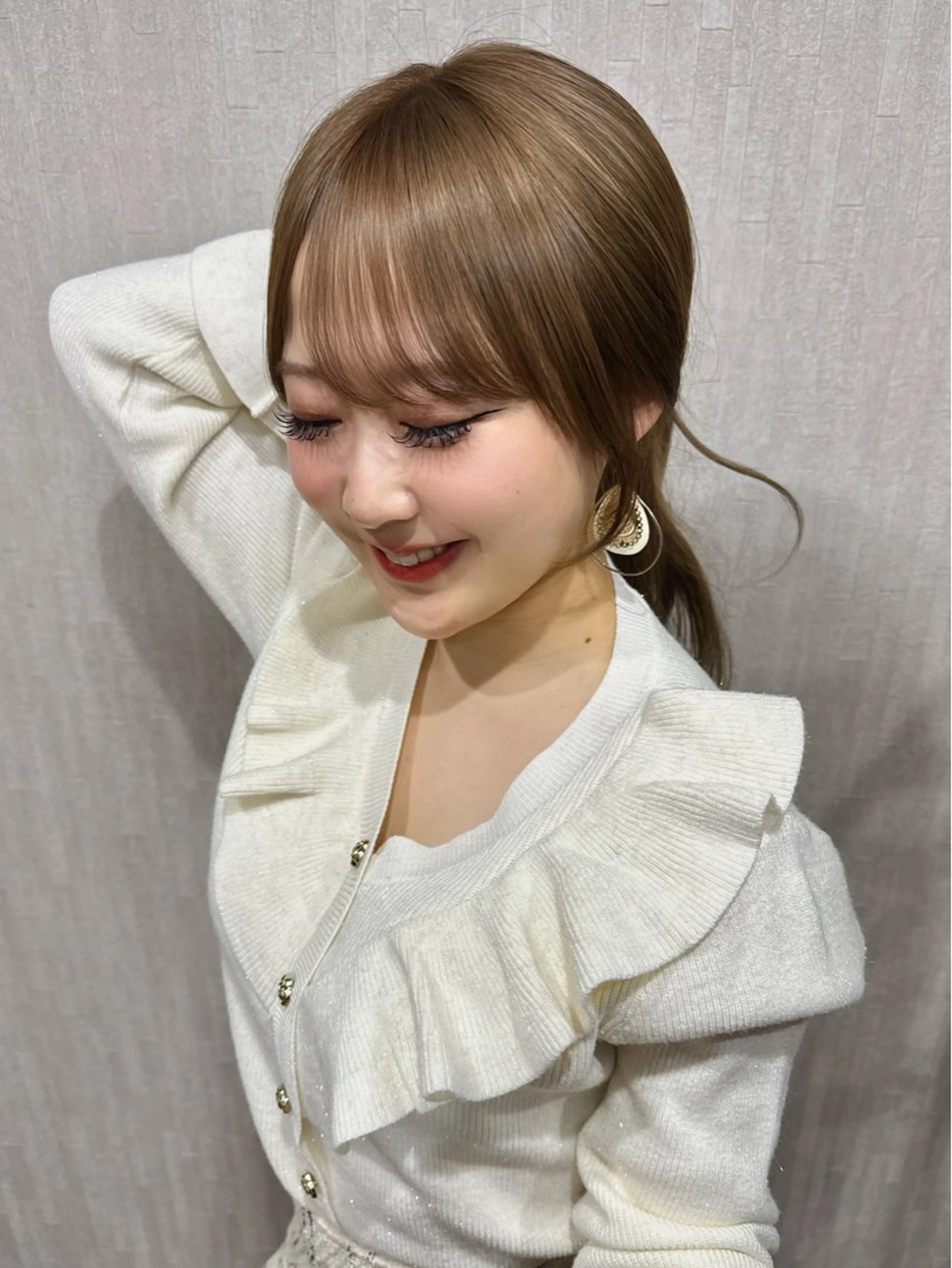 ロング カラー ブリーチ デザインカラー ロング 【髪質改善】 梅田　聡のヘアスタイル