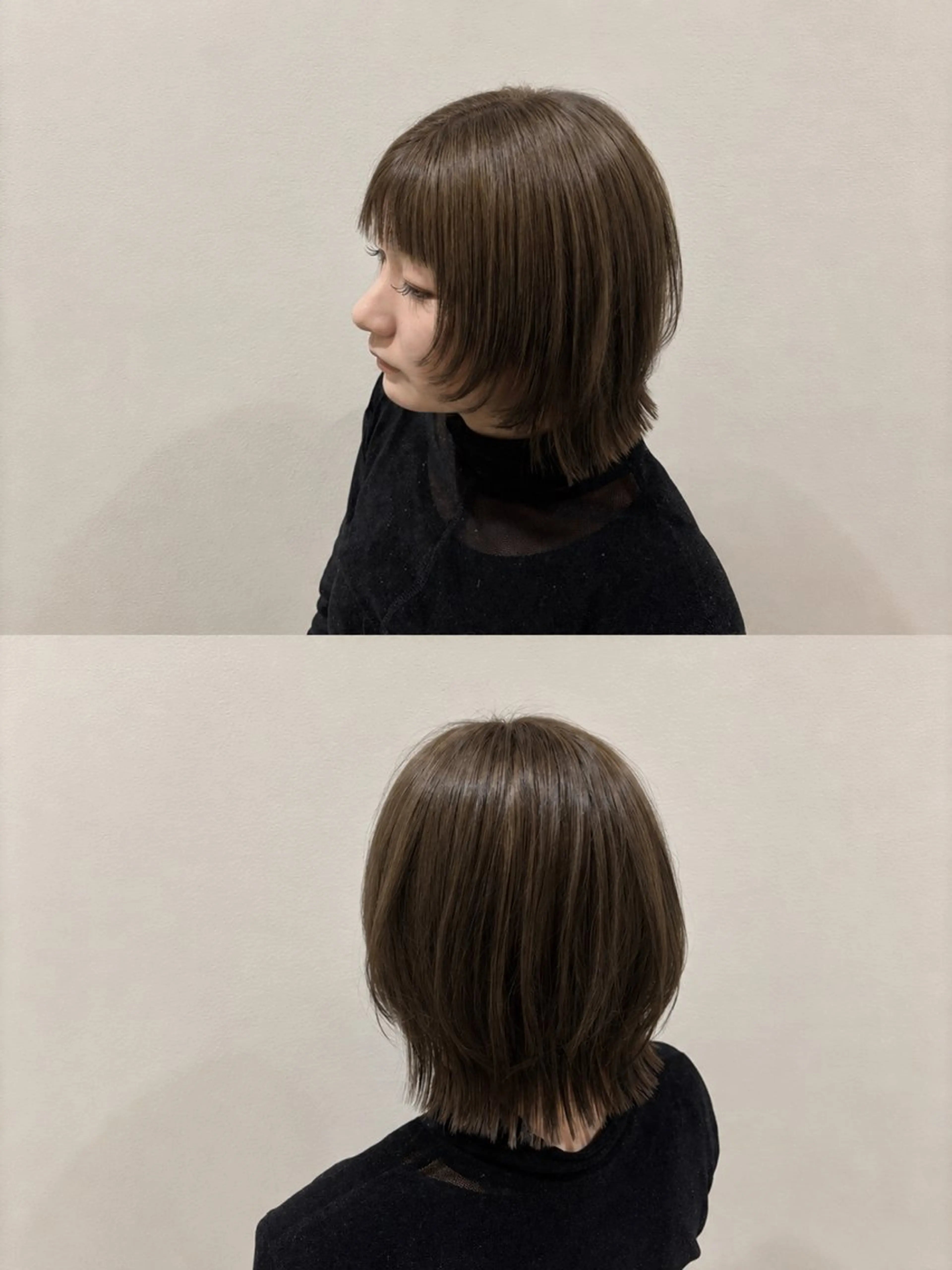 ショート ボブ くびれヘア レイヤーカット 椛山 美桜のヘアスタイル