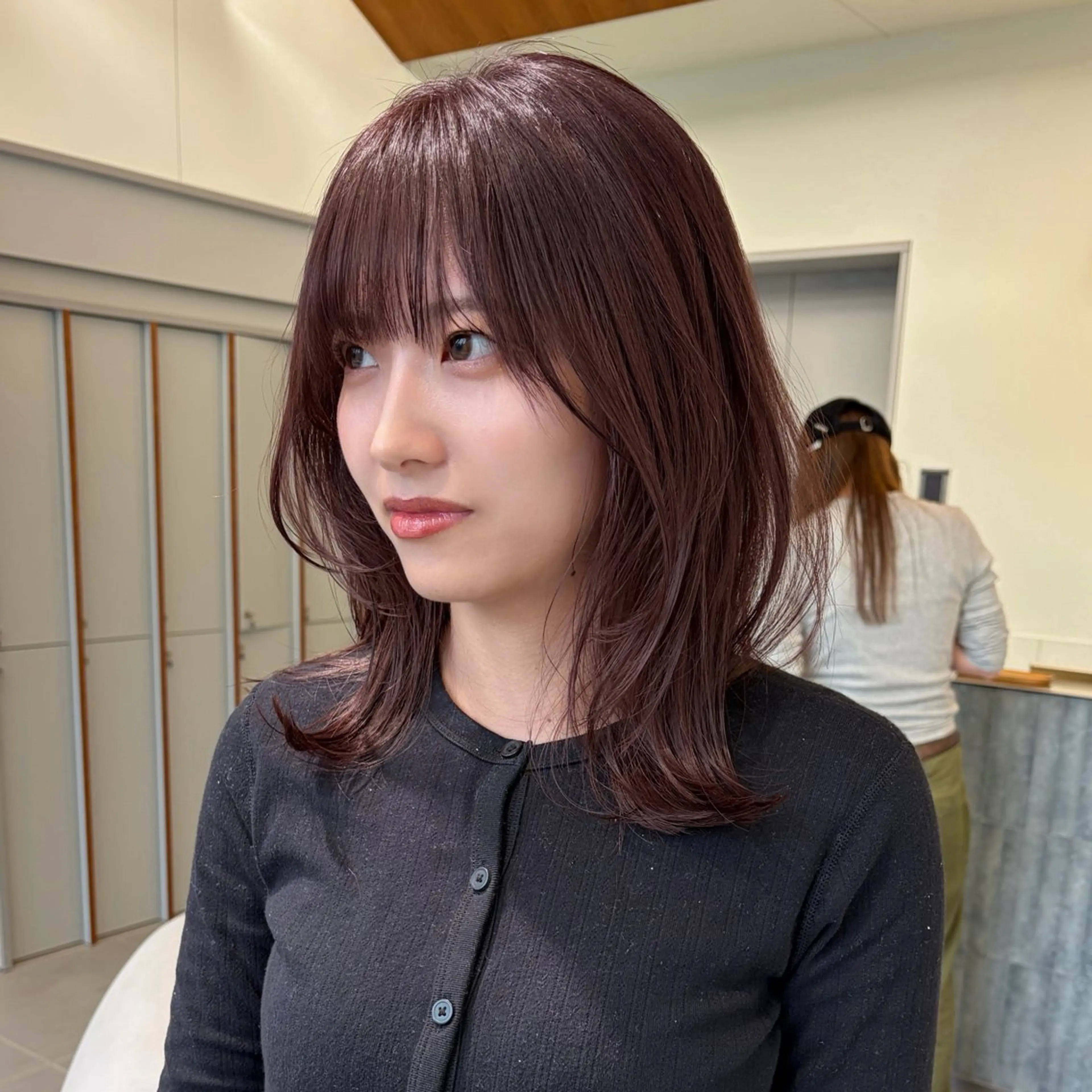 ミディアム カラー ベージュカラー 透明感カラー ダブルカラー ラベンダーカラー カット ヘアカラー トリートメント 高発色ブリーチ/ ハイレイヤー🪽aiのヘアスタイル