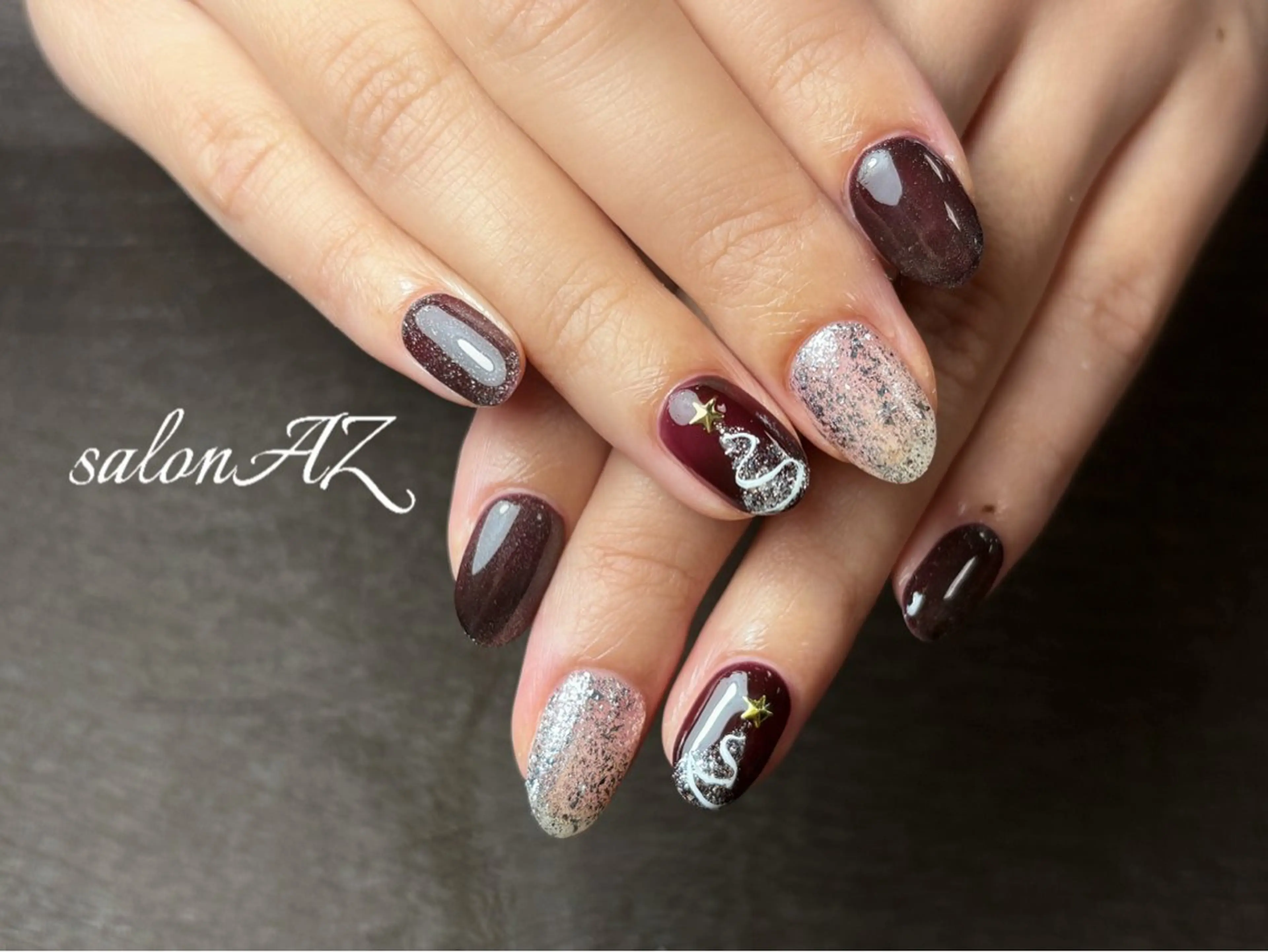 ネイル アートネイル 長さ出し フットネイル フレンチネイル ジェルネイル ハンドネイル salon AZのネイルデザイン