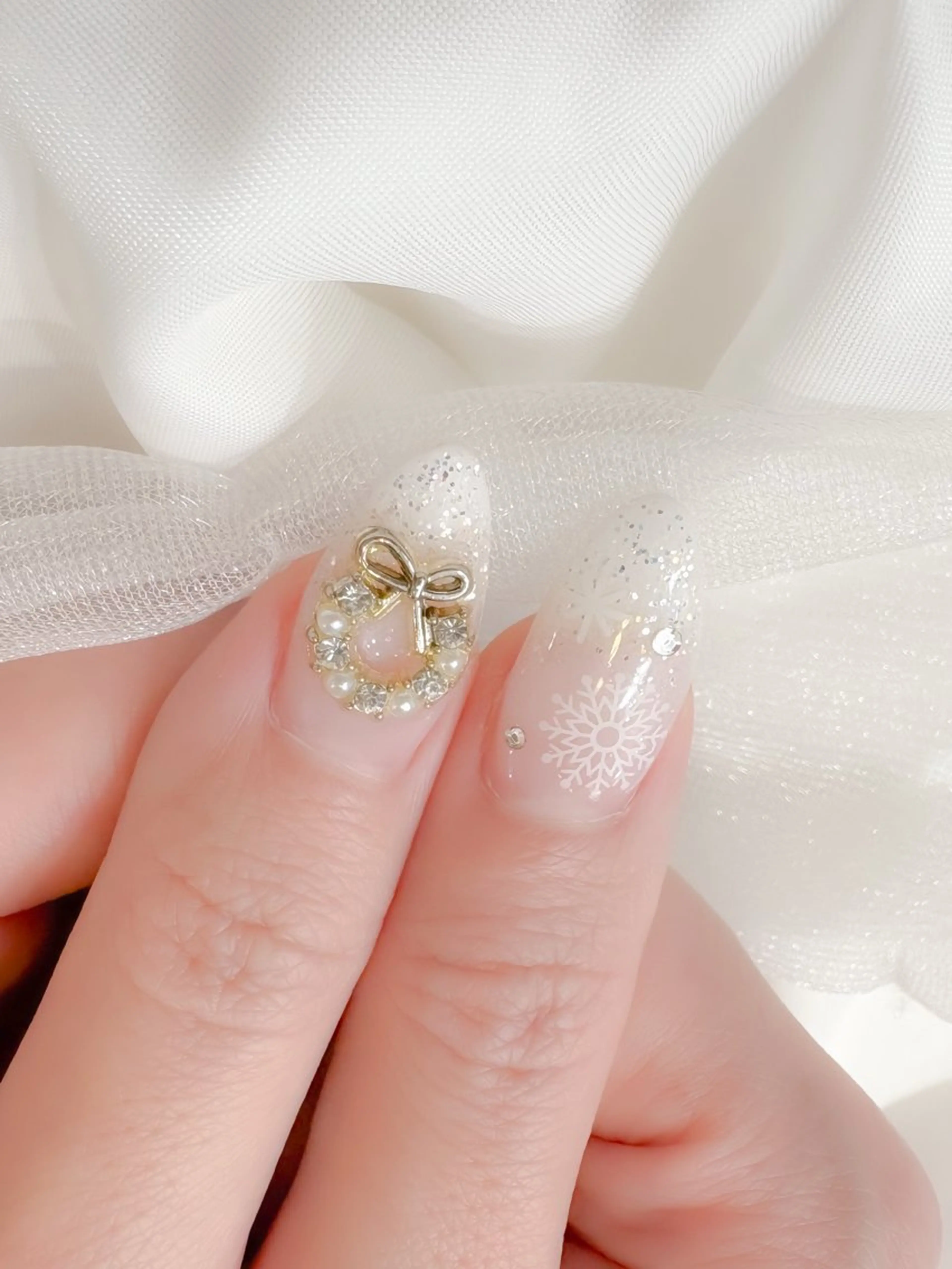 ネイル 冬ネイル クリスマス ハンドネイル Lutena🎀 Kimuraのネイルデザイン