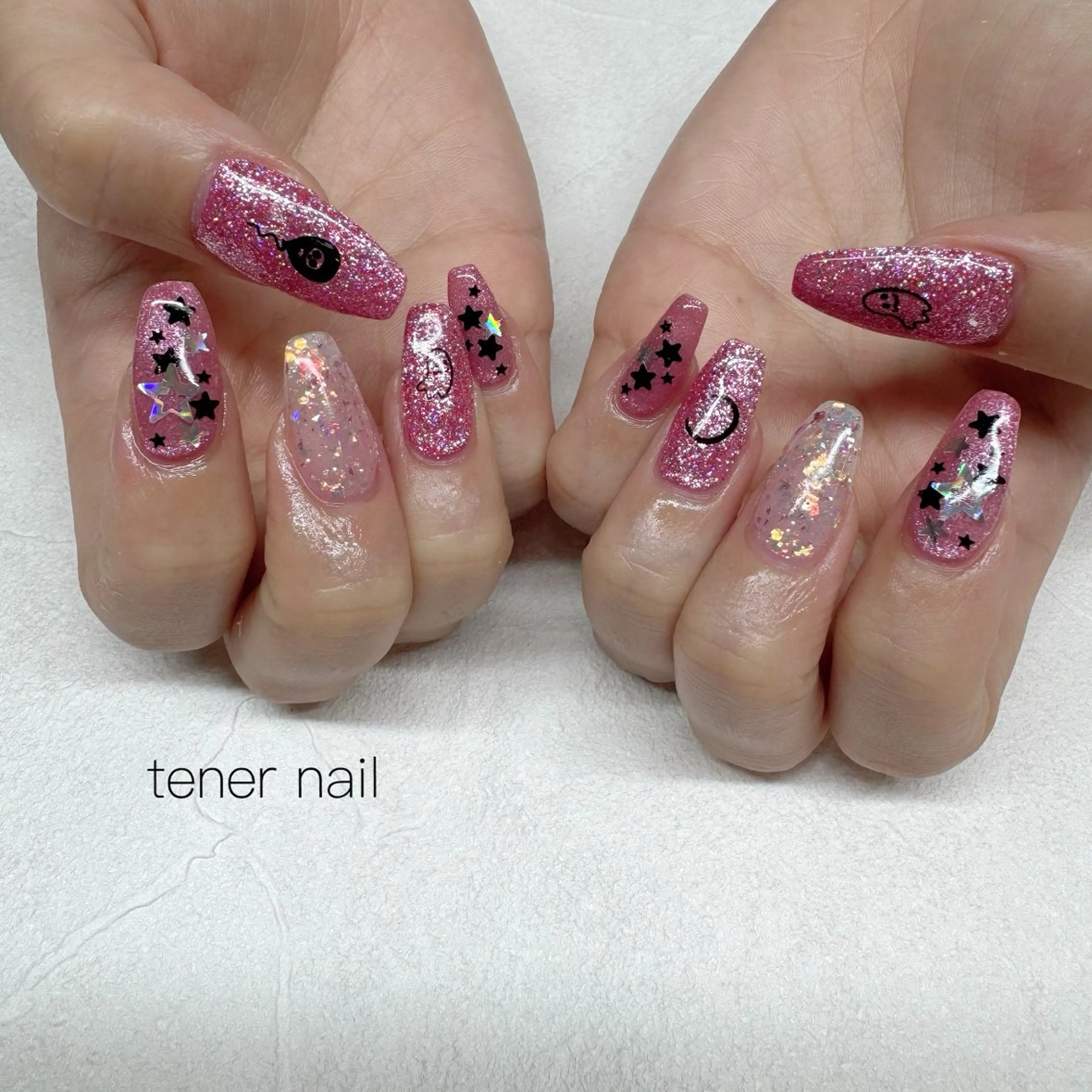 ネイル ハロウィン ピンク ハンドネイル テネルネイル tener nailのネイルデザイン