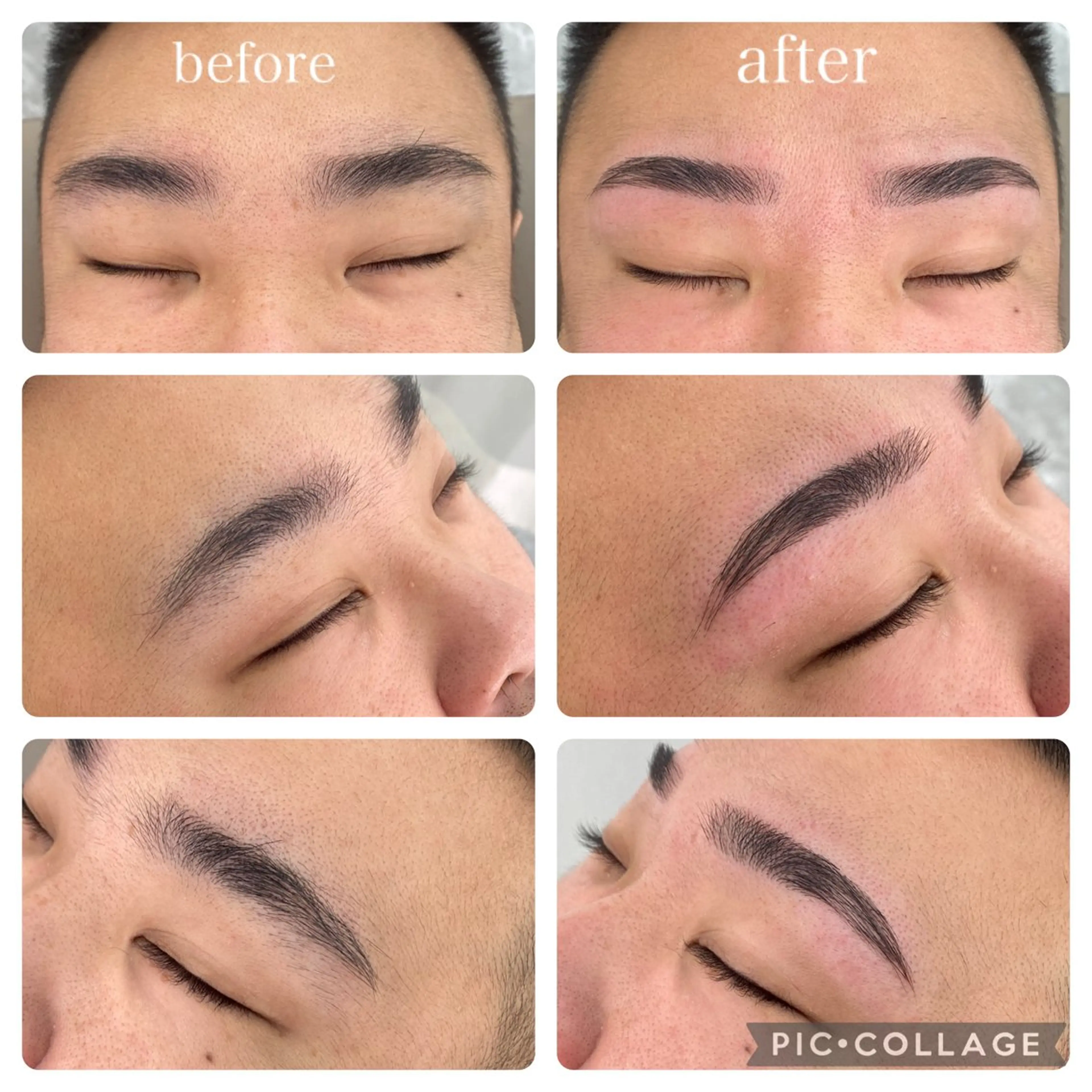 メンズ アイブロウ 眉毛ワックス脱毛 akari 🧸🧡のマツエク・マツパデザイン