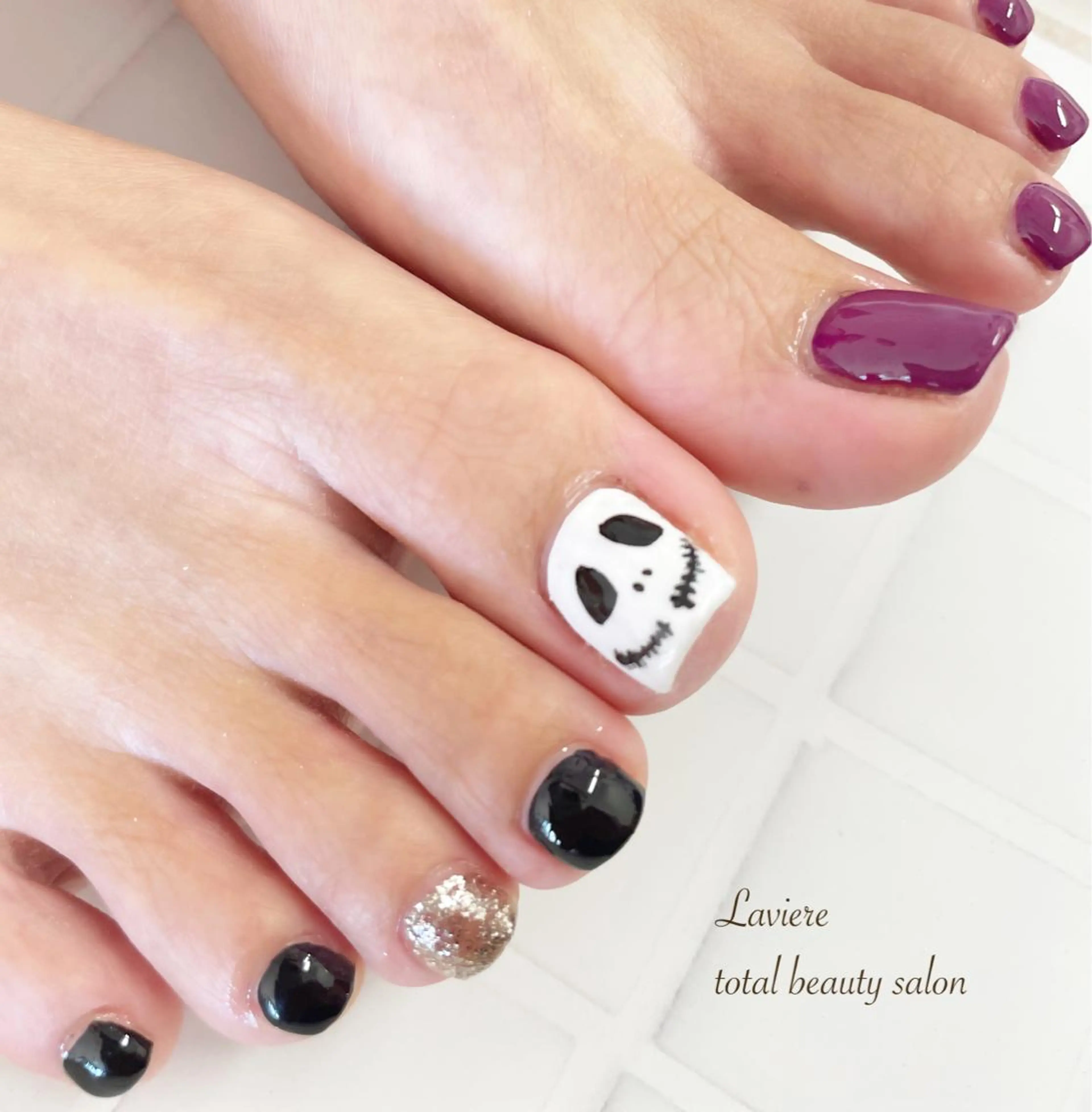 ネイル フットネイル ハロウィン Laviere nail&脱毛サロンのエステ・リラクイメージ