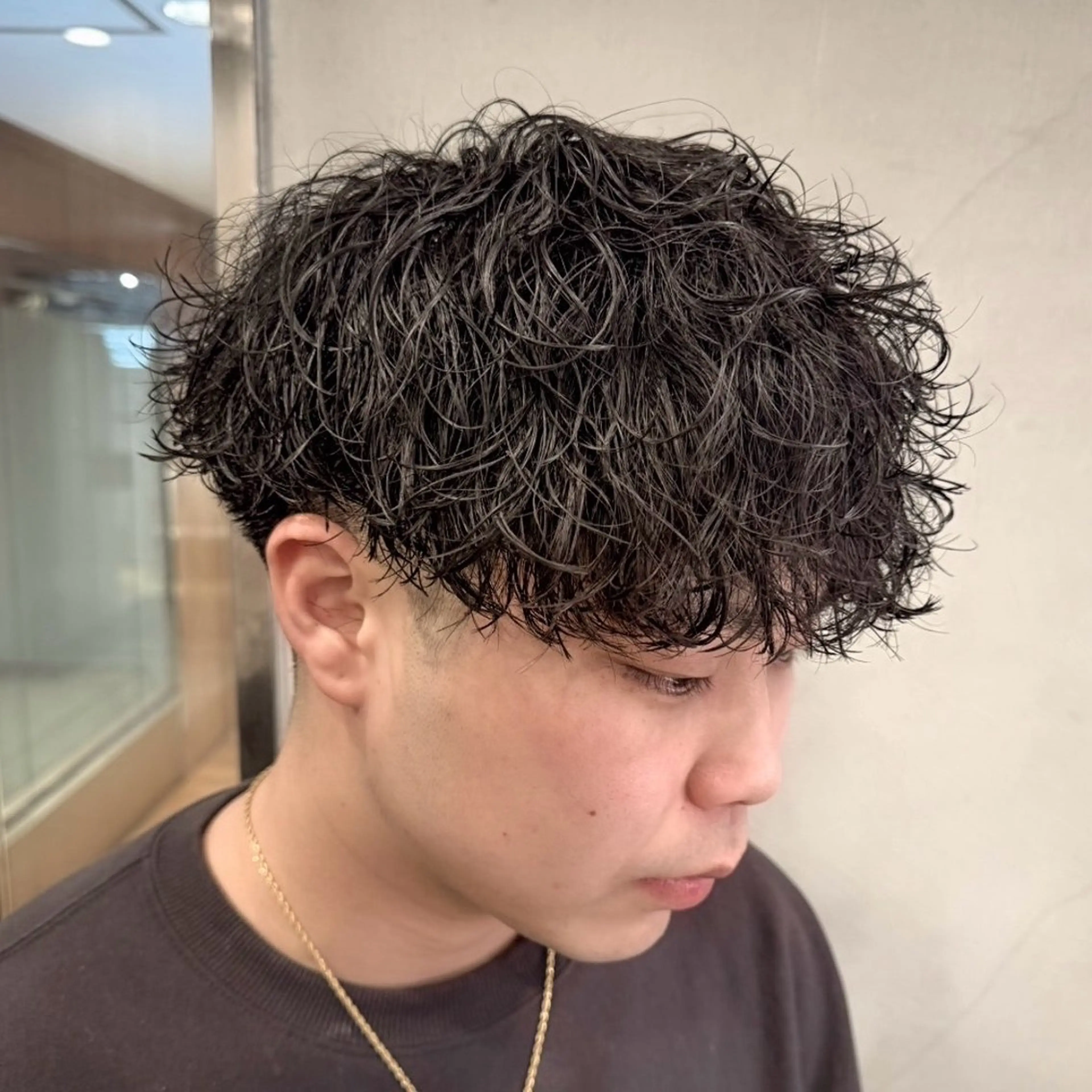 ショート パーマ メンズ カルマパーマ メンズパーマ 波巻きパーマ スパイラルパーマ カット パーマ ヘアセット yukiho❤️ GAUDI 池袋のヘアスタイル