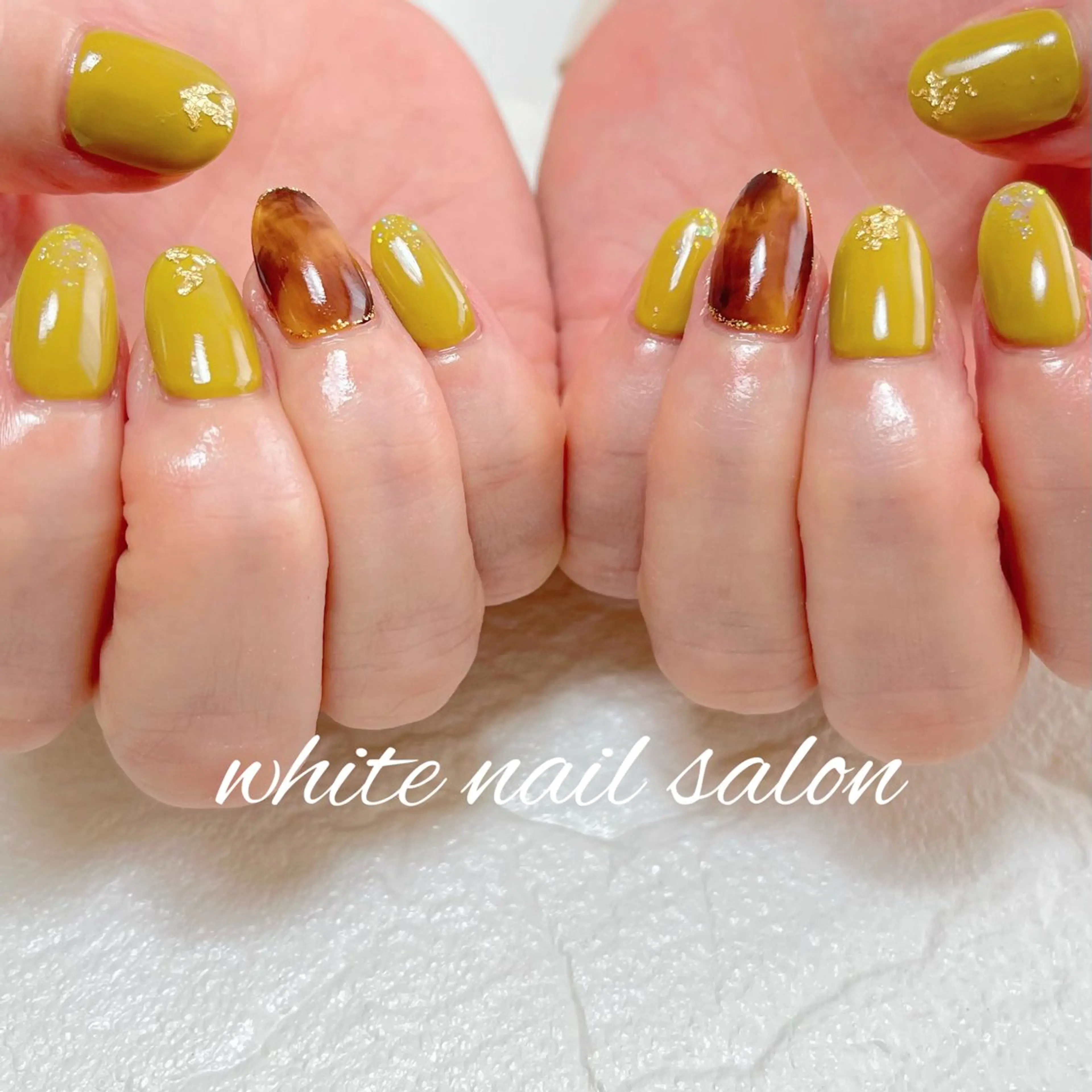 ネイル ラメ(グリッター) ハンドネイル white nail salonのネイルデザイン