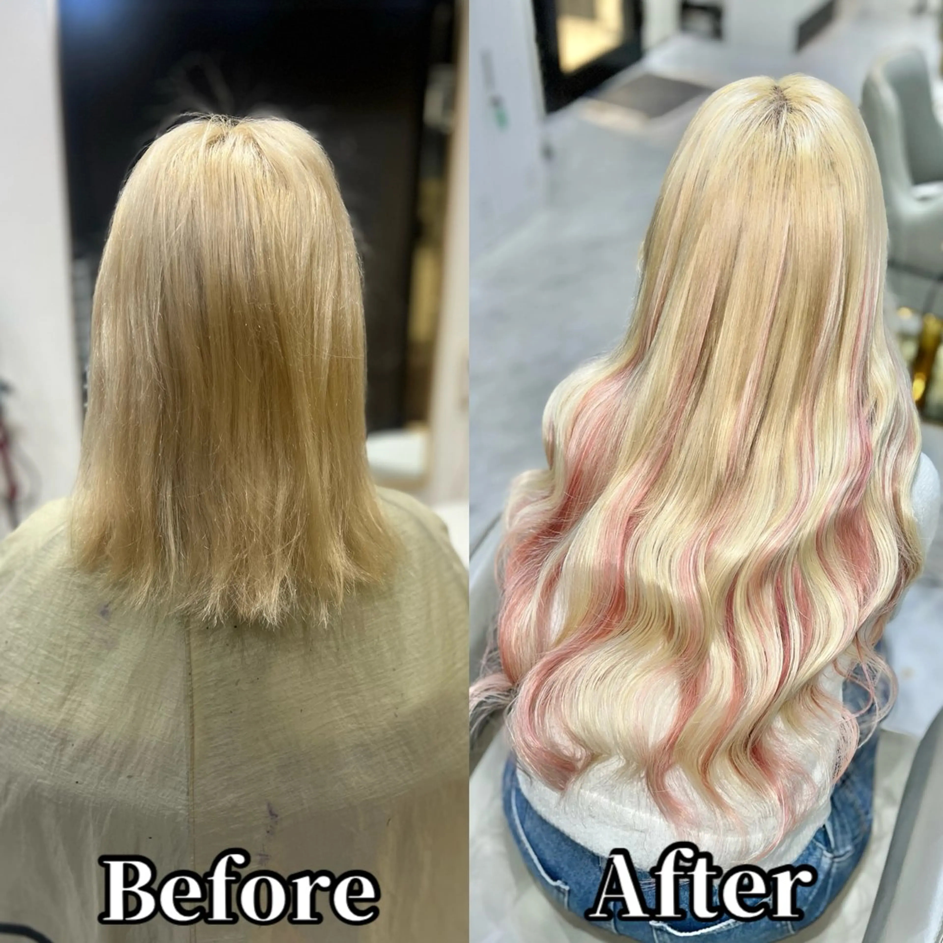 ミディアム エクステ エクステ＆カラー Fav心斎橋店のヘアスタイル