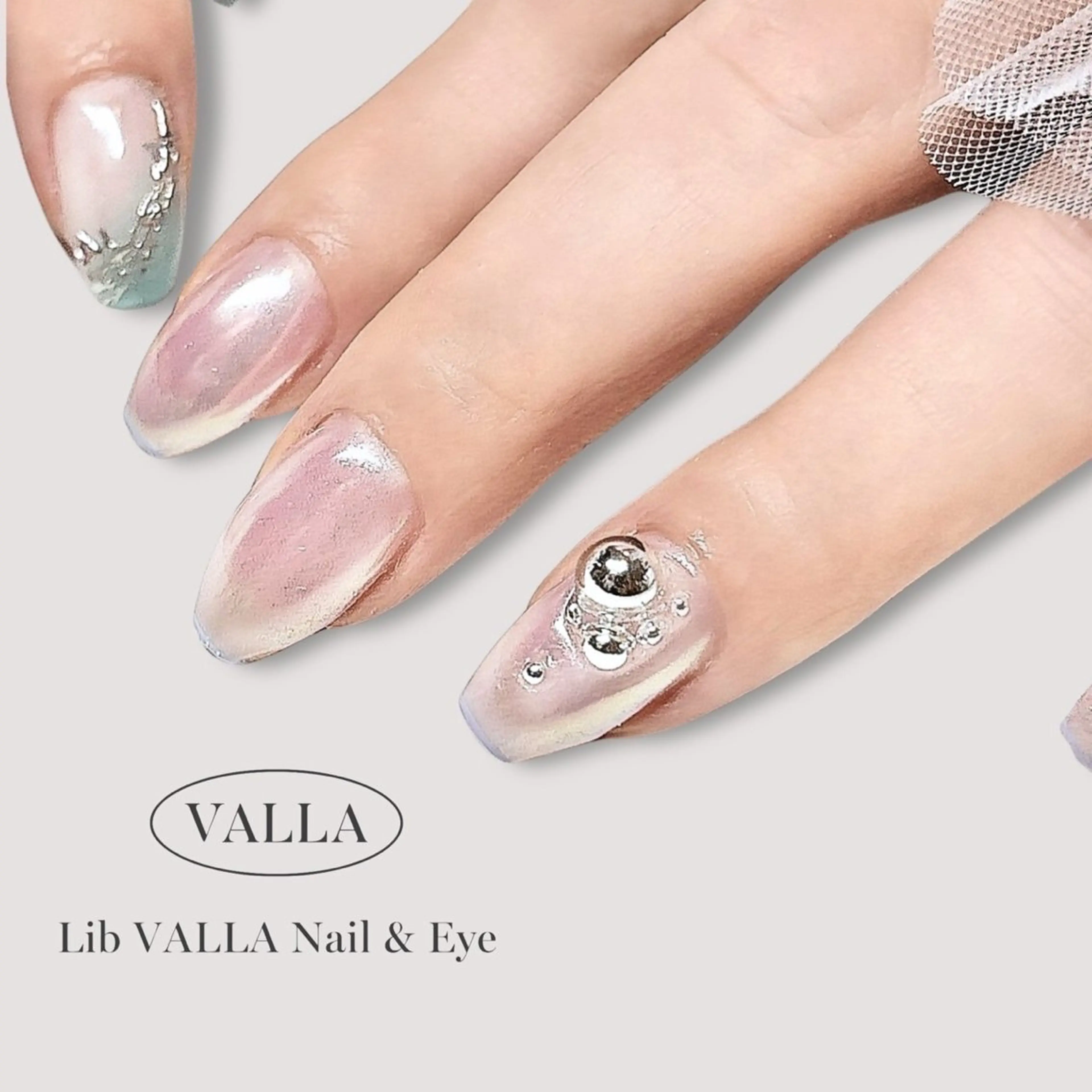 【60分オフあり】パーツデコ・ロング・ハードオフ別途💎全色カラー/オーロラネイル/フィルイン可＃天王寺の写真