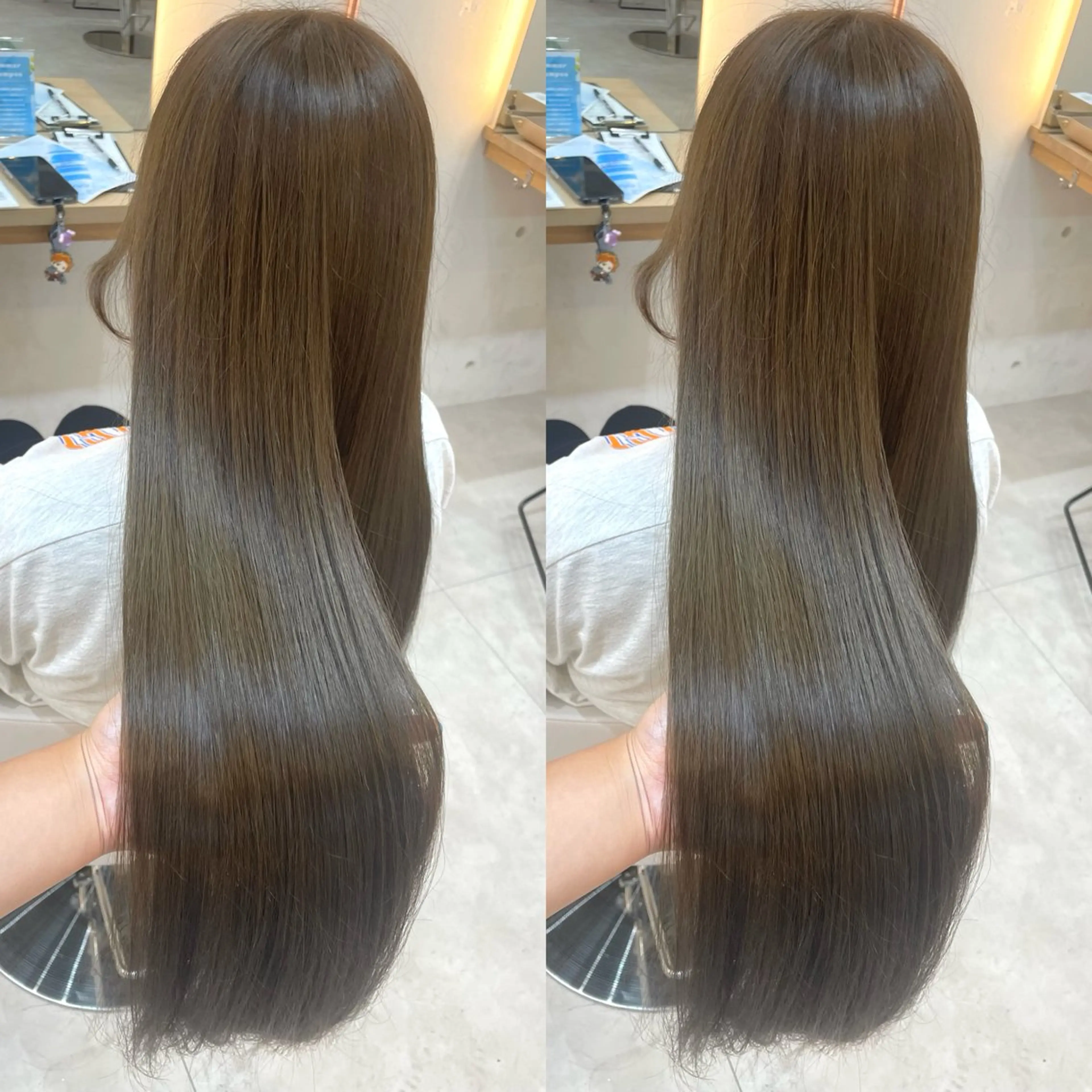 ロング カラー ヘアカラー トリートメント ヘアセット ブリーチ無しダブル カラー🦕まどかのヘアスタイル