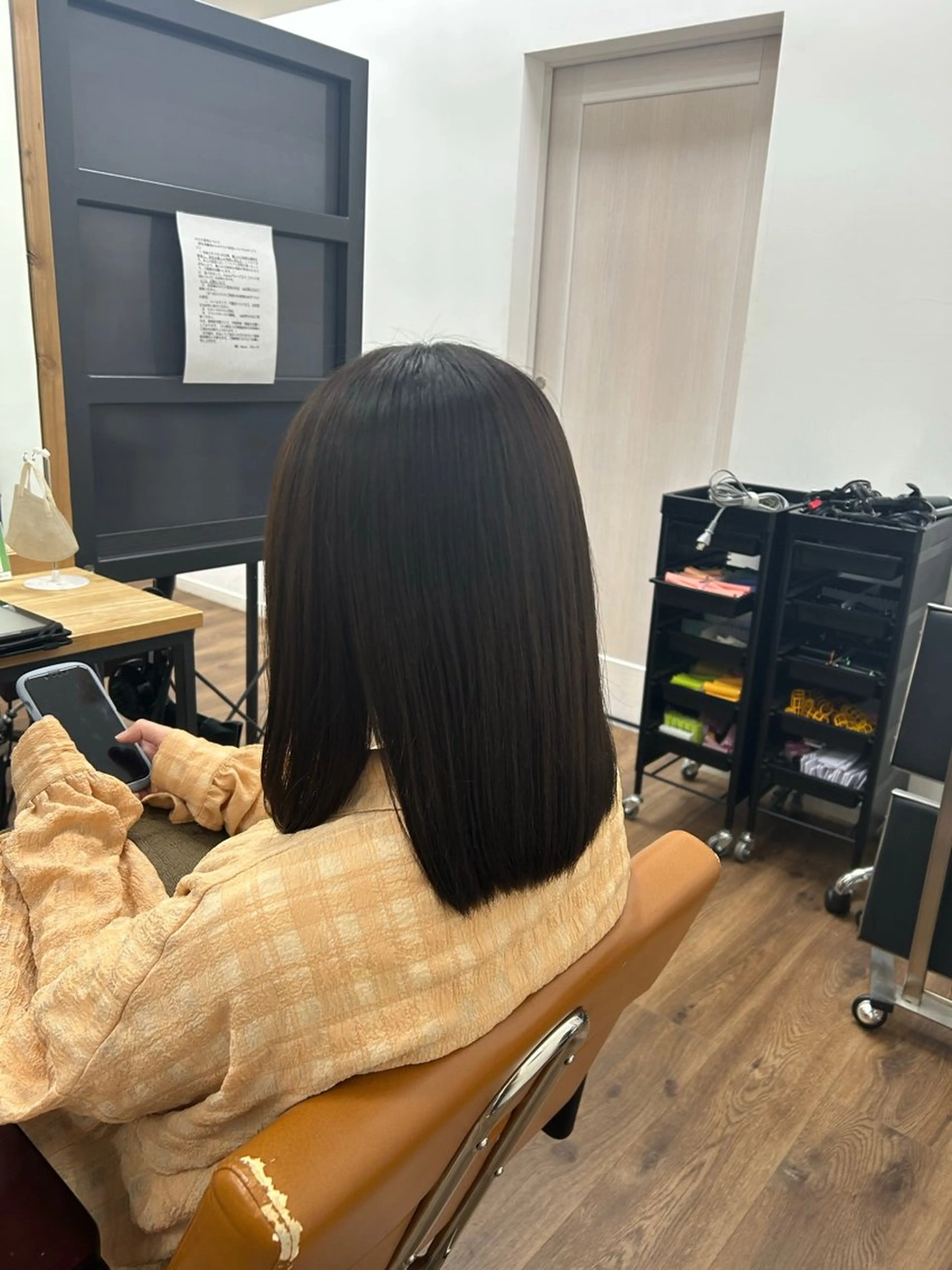 ミディアム パーマ 縮毛矯正 東山 紗月のヘアスタイル