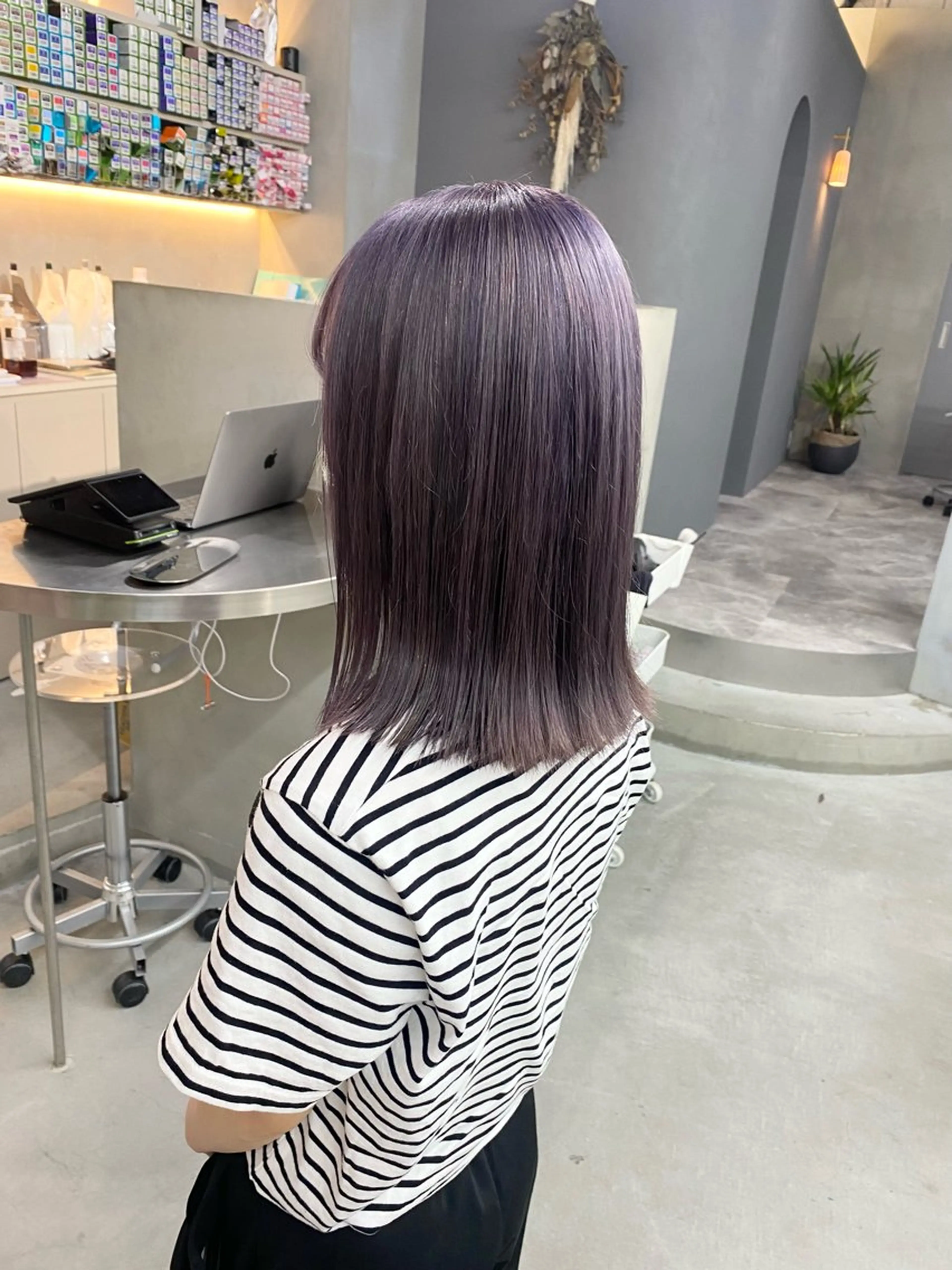 ミディアム カラー ヘアカラー 前橋 姫奈のヘアスタイル
