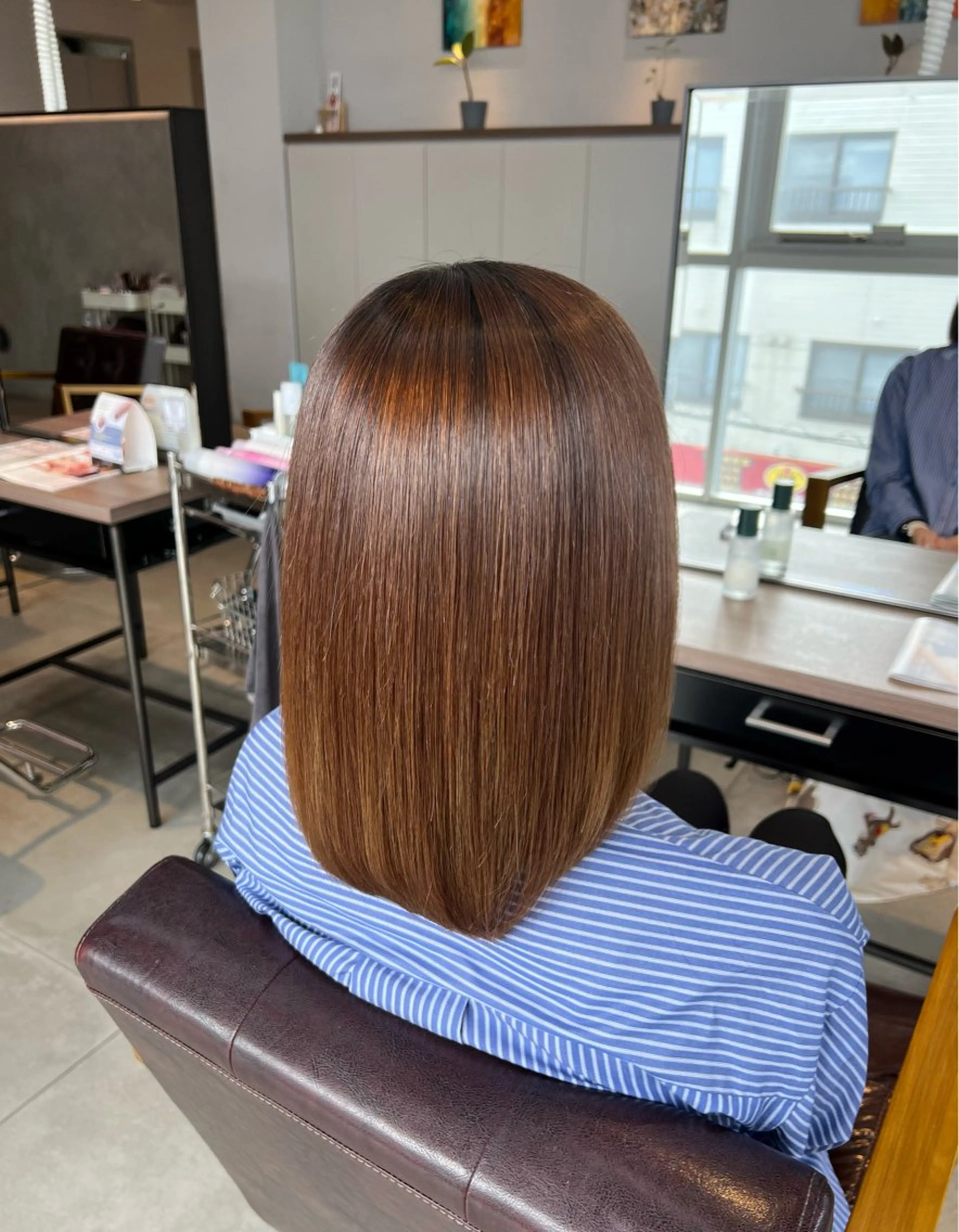 ミディアム 縮毛矯正 Kako🫧⭐️ アシスタント/モデルのヘアスタイル