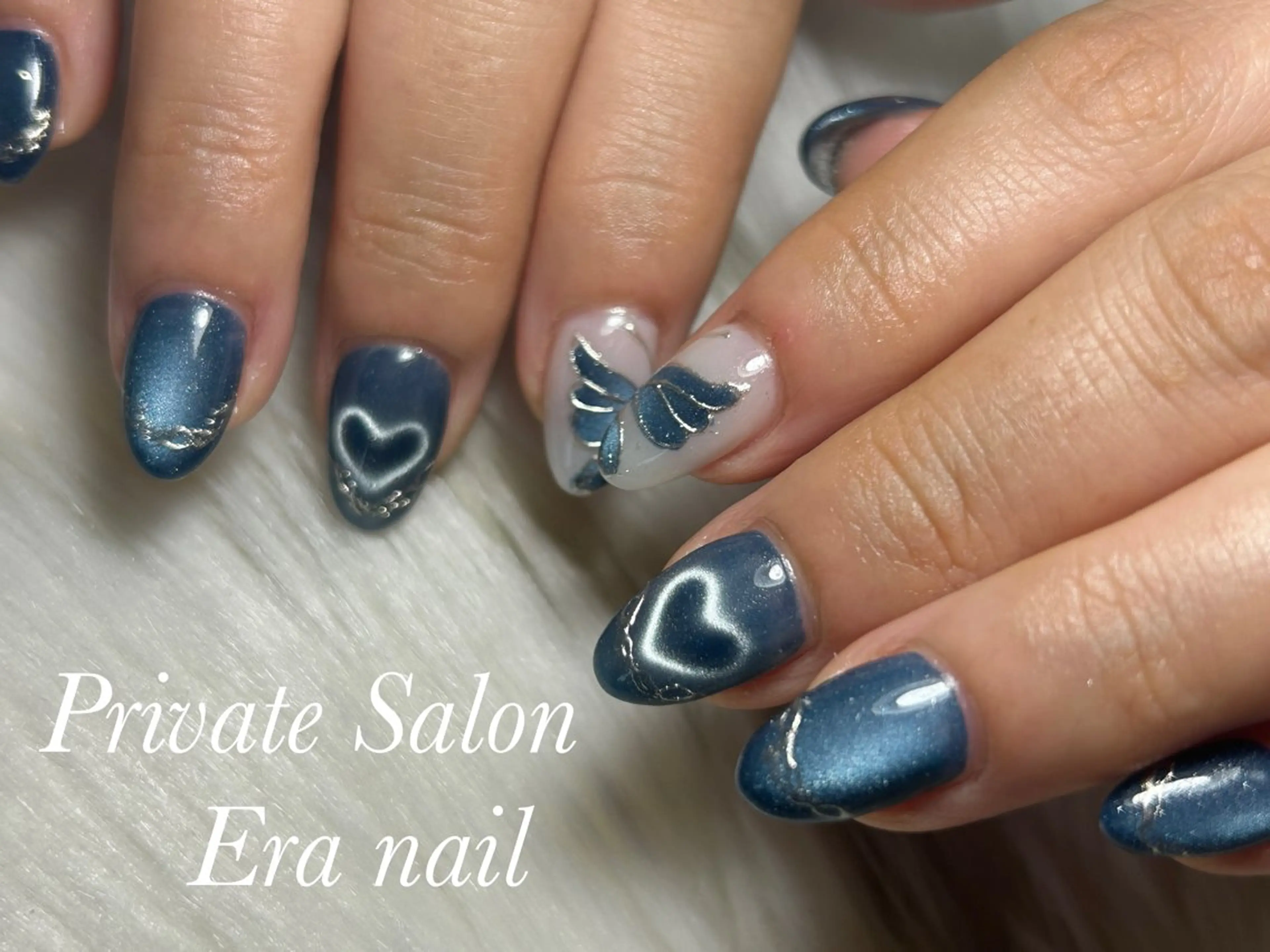ネイル マグネットネイル ハンドネイル Era nailのネイルデザイン
